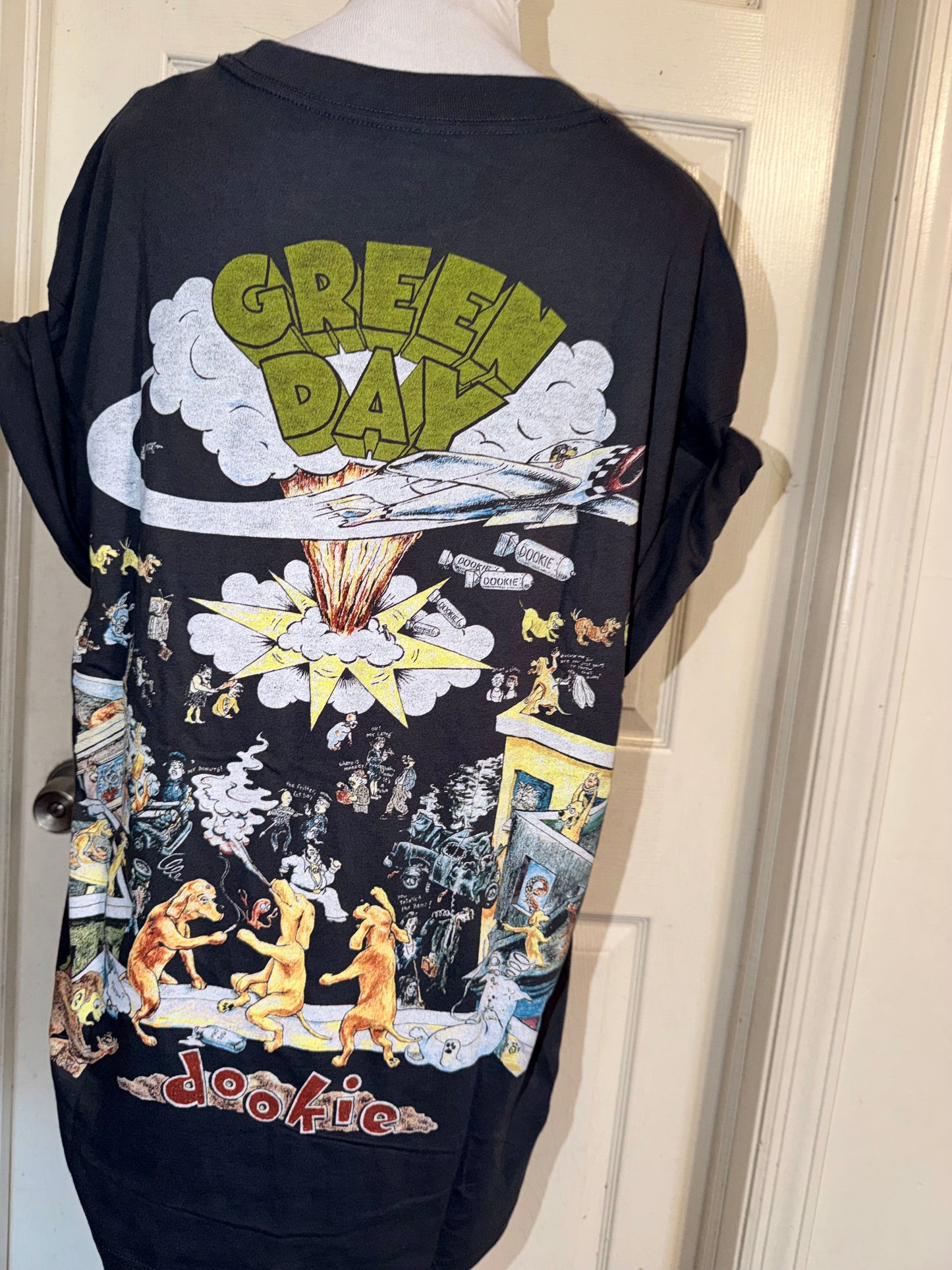 Green Day Double Sided Oversized Tee