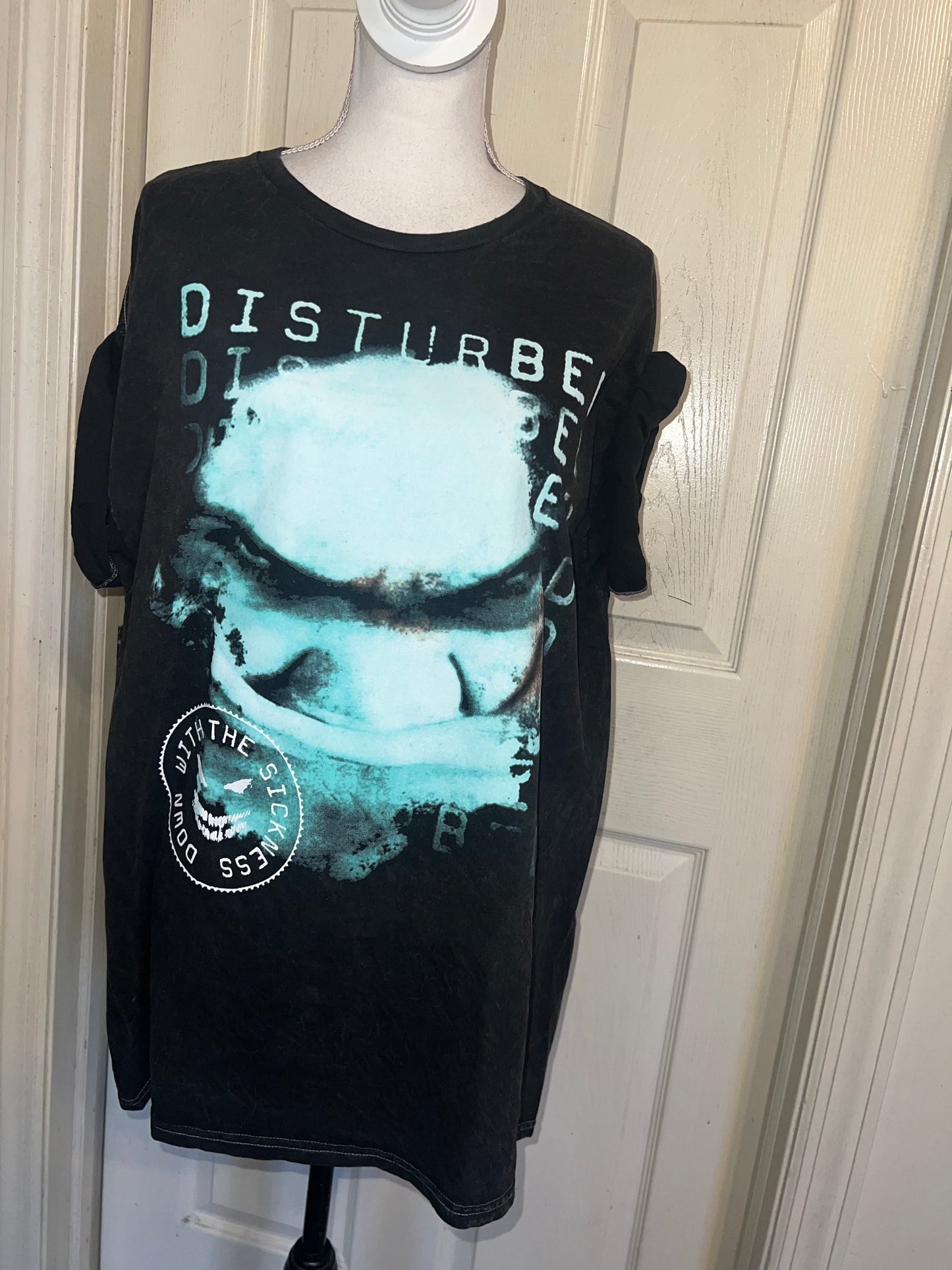 Disturbed Oversized Distressed Tee