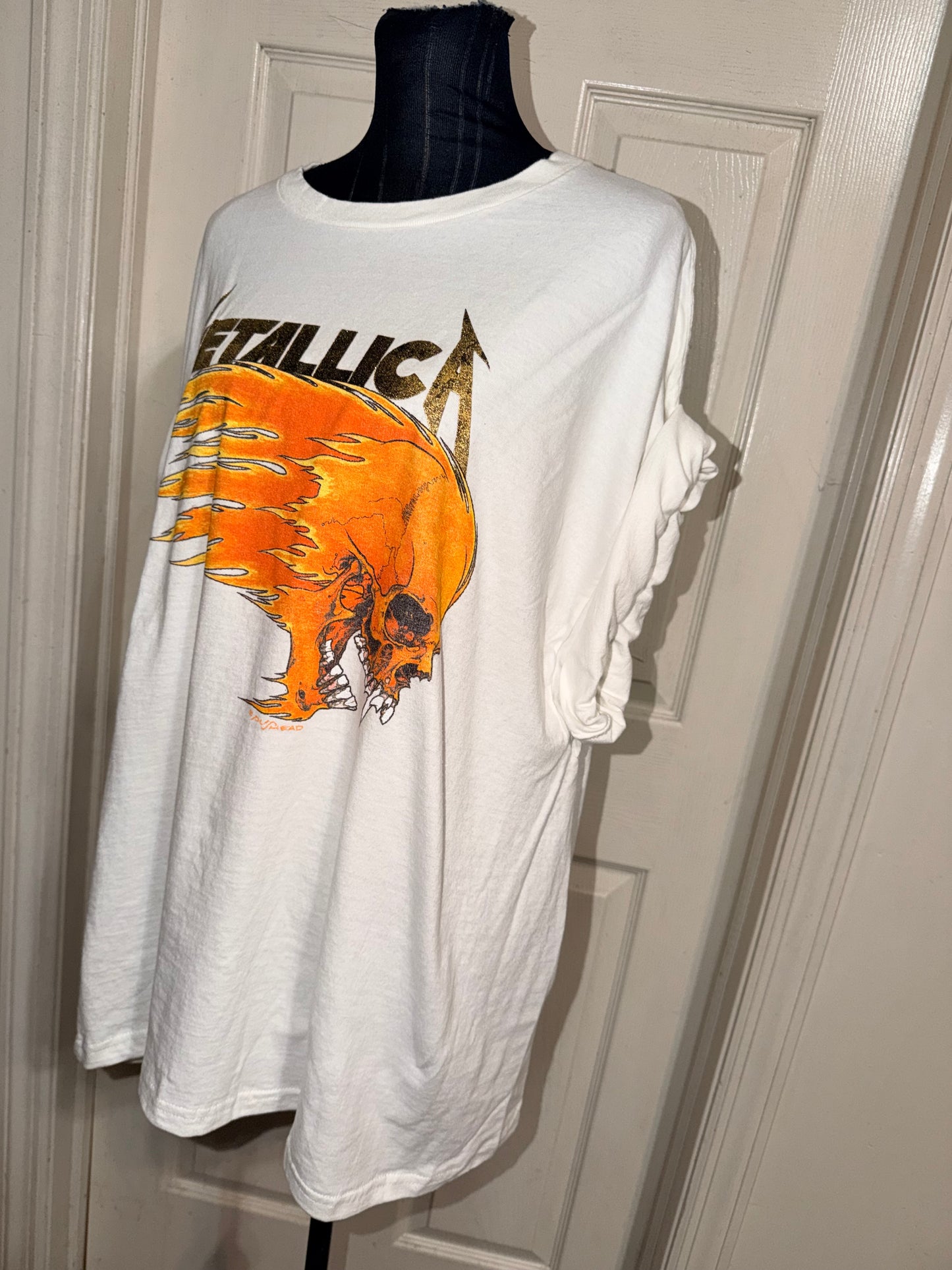 Metallica Double Sided Oversized Distressed Tee