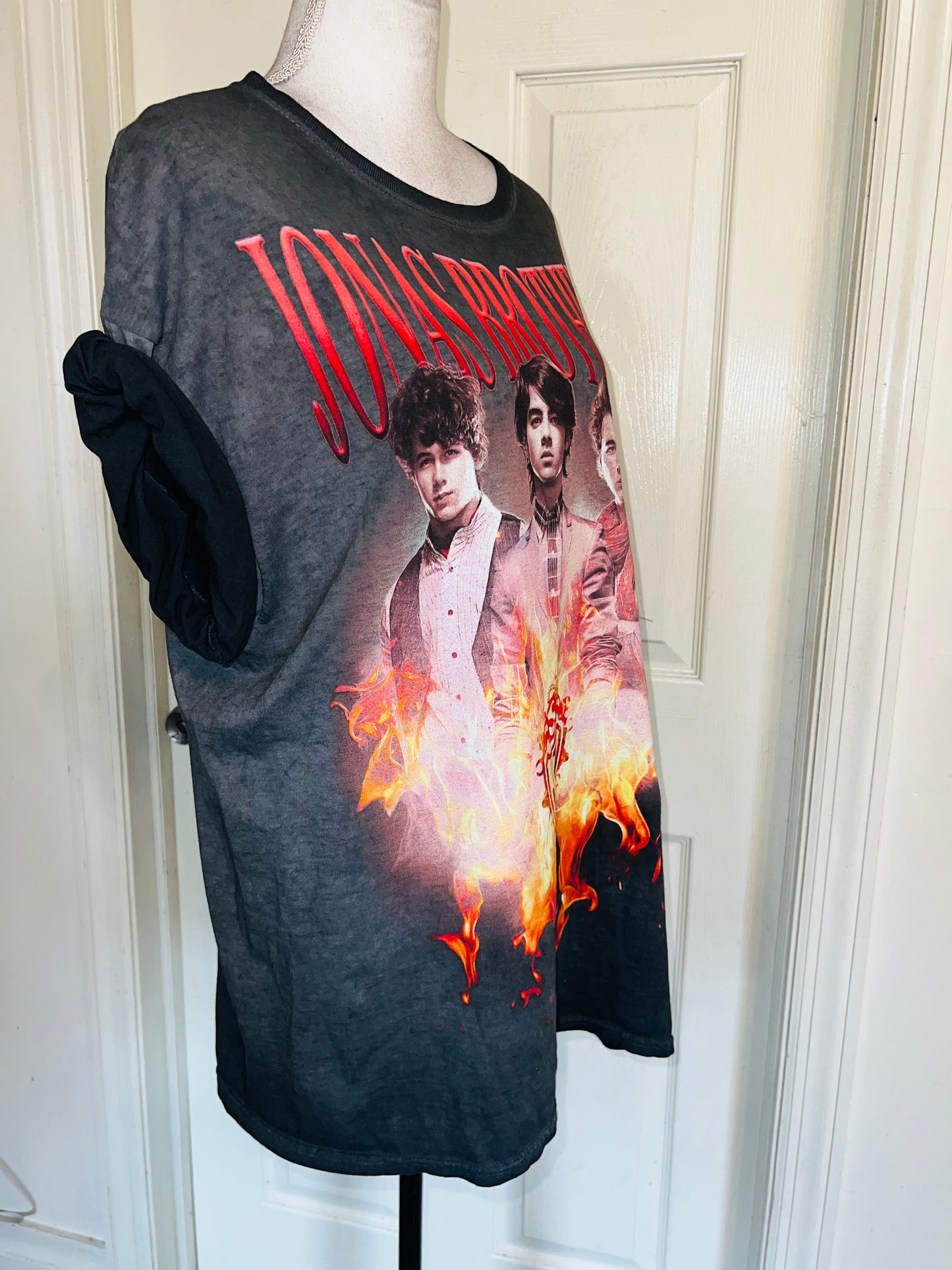 The Jonas Brothers Oversized Distressed Tee