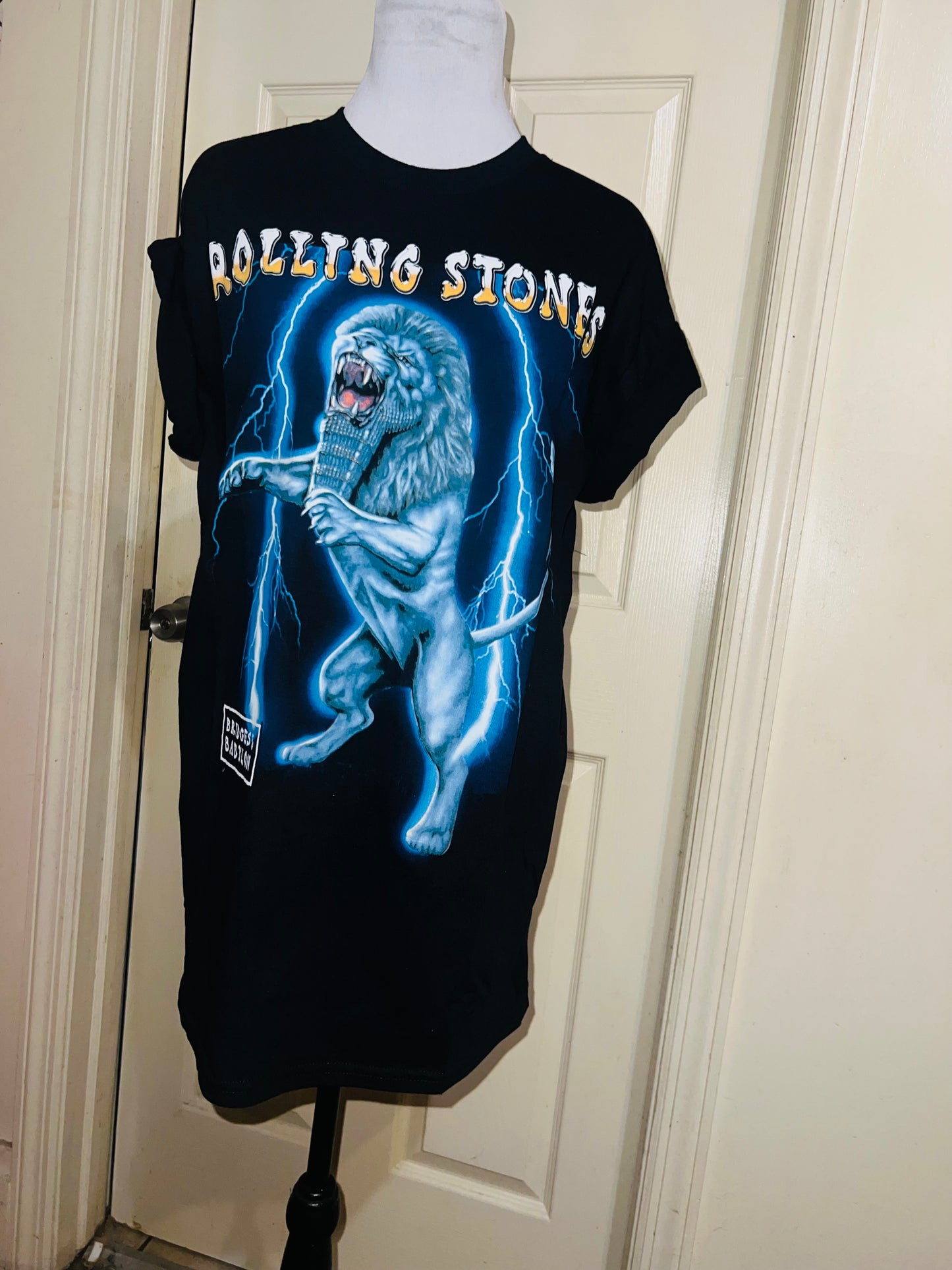 The Rolling Stones Bridges to Babylon Oversized Distressed Tee