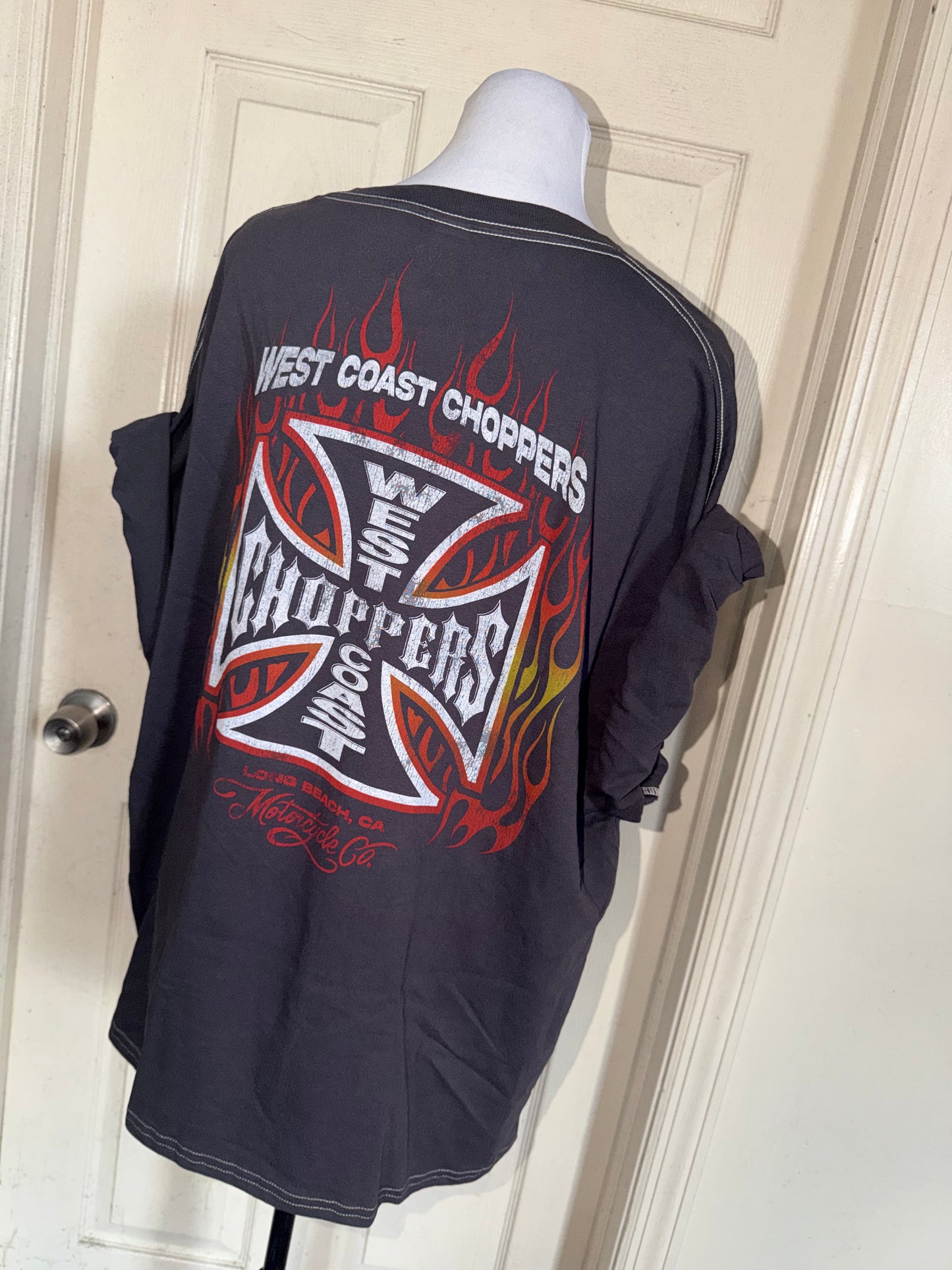 West Coast Choppers Double Sided Oversized Distressed Tre