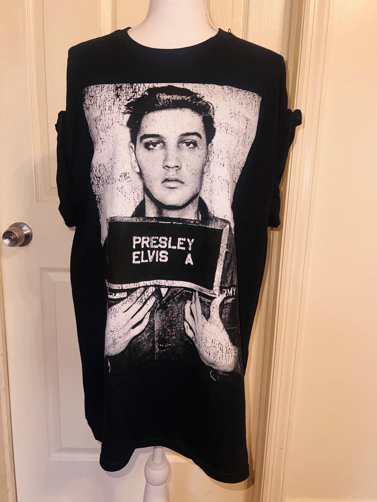 Elvis Oversized Distressed Tee