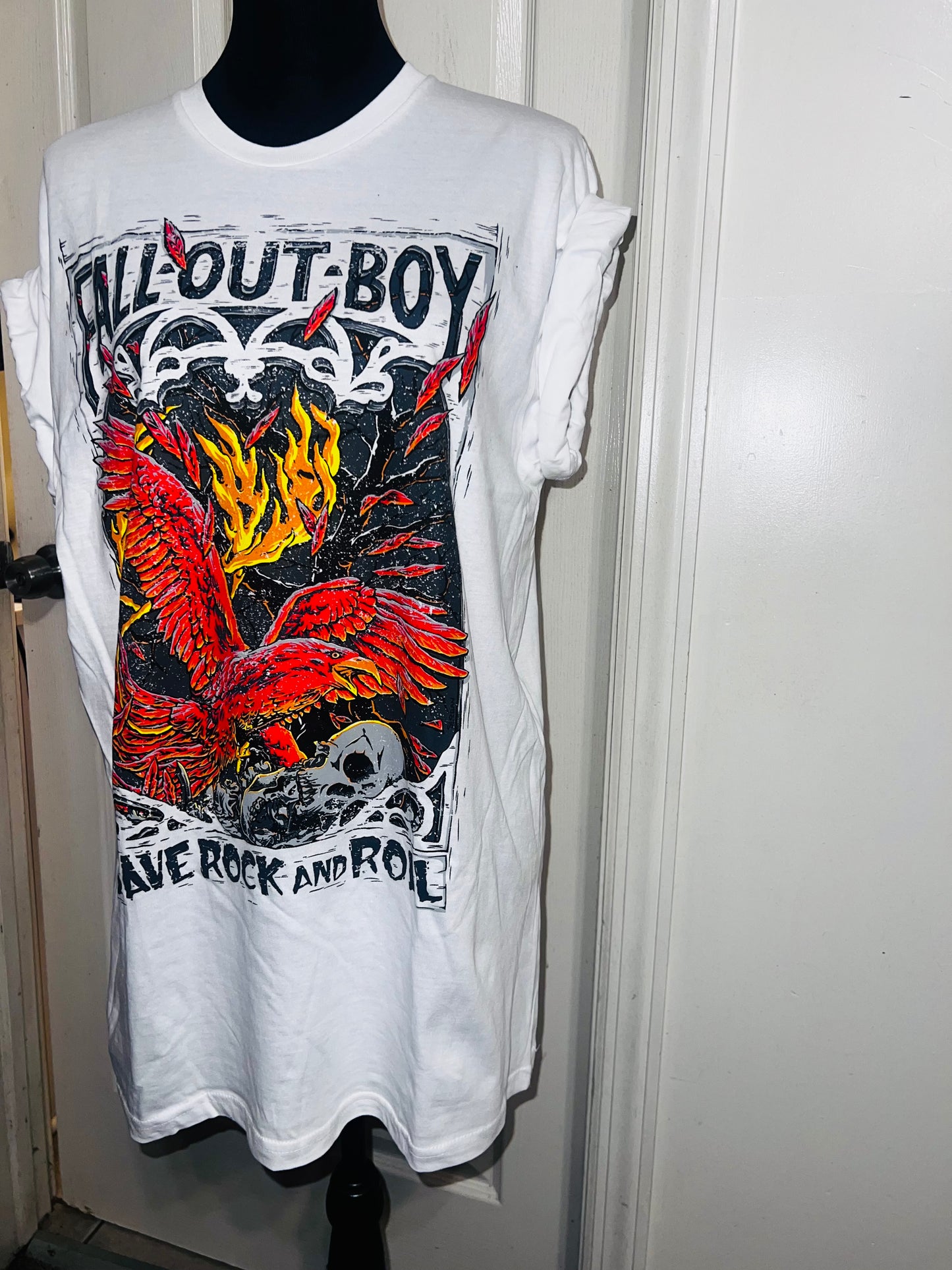 Fall Out Boy Oversized Distressed Tee