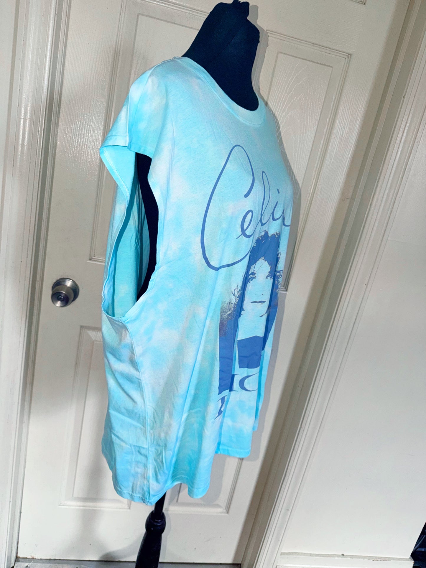 Celine Dion Oversized Distressed Tank