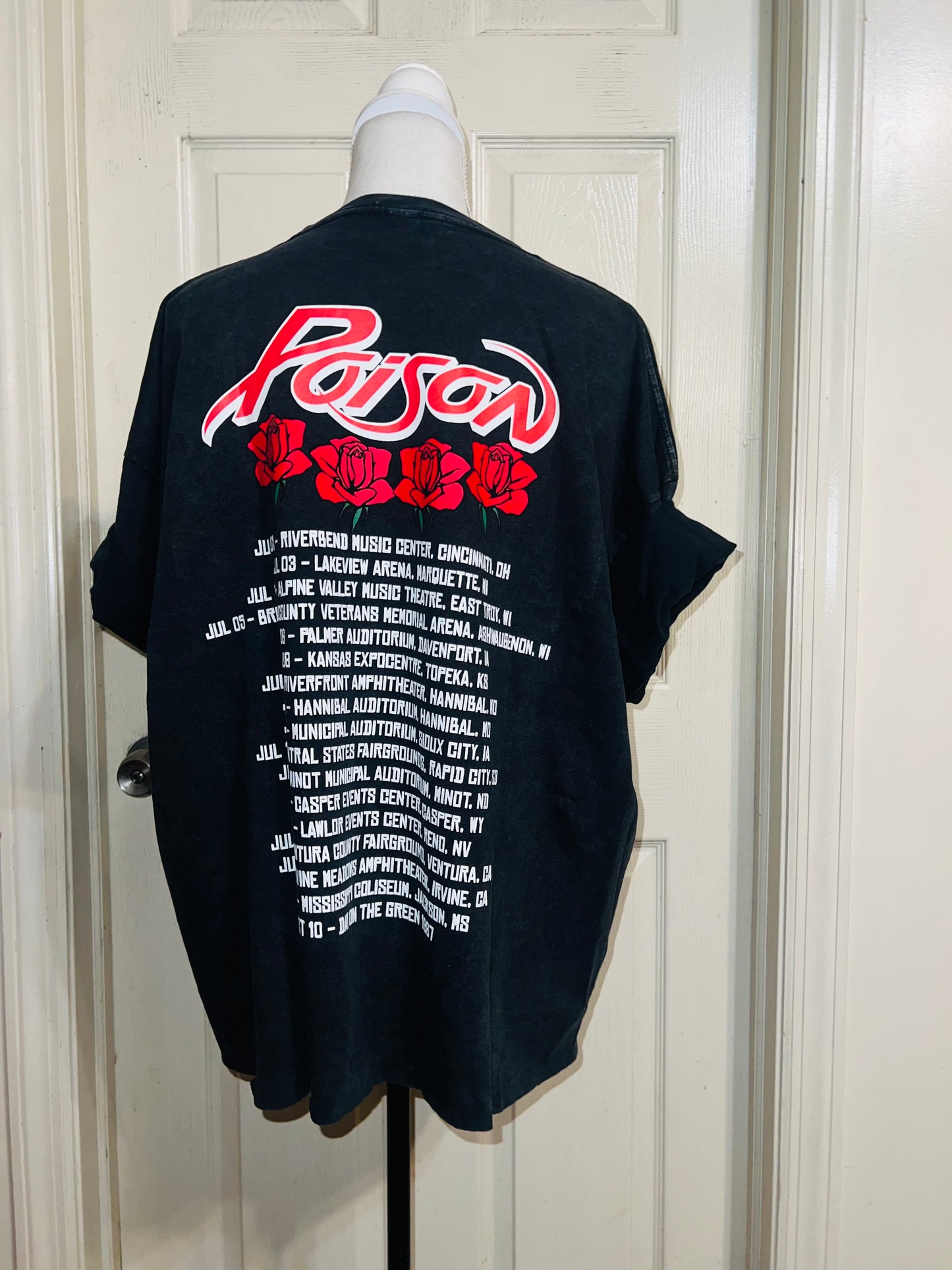 Poison Double Sided Oversized Distressed Tee