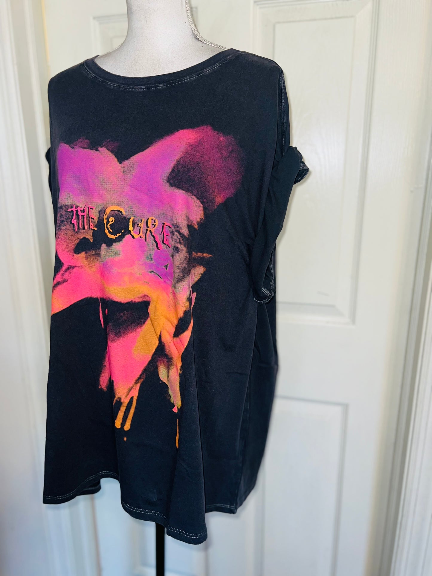 The Cure Oversized Distressed Tee