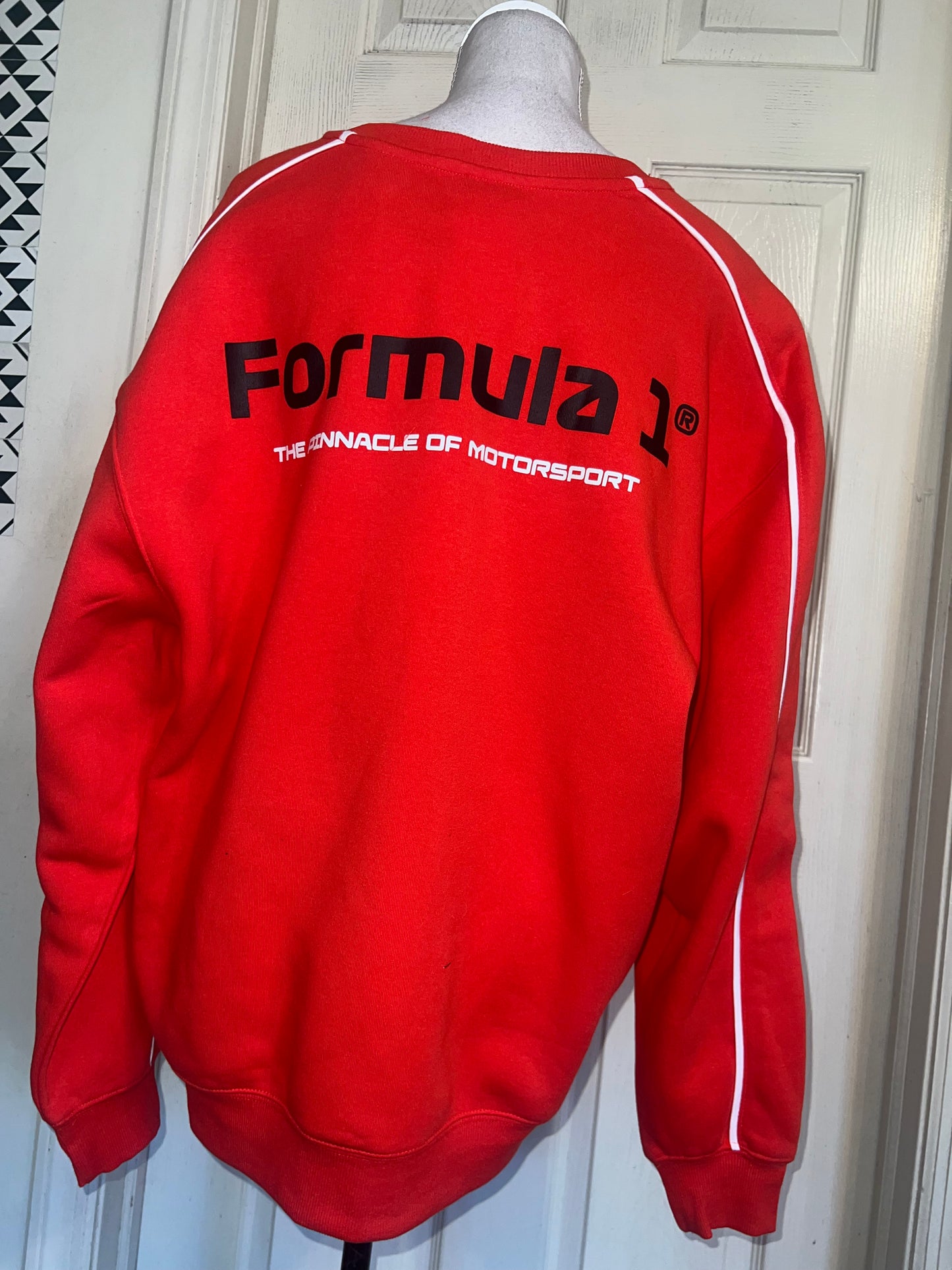 Formula 1 Double Sided Oversized Distressed Sweatshirt