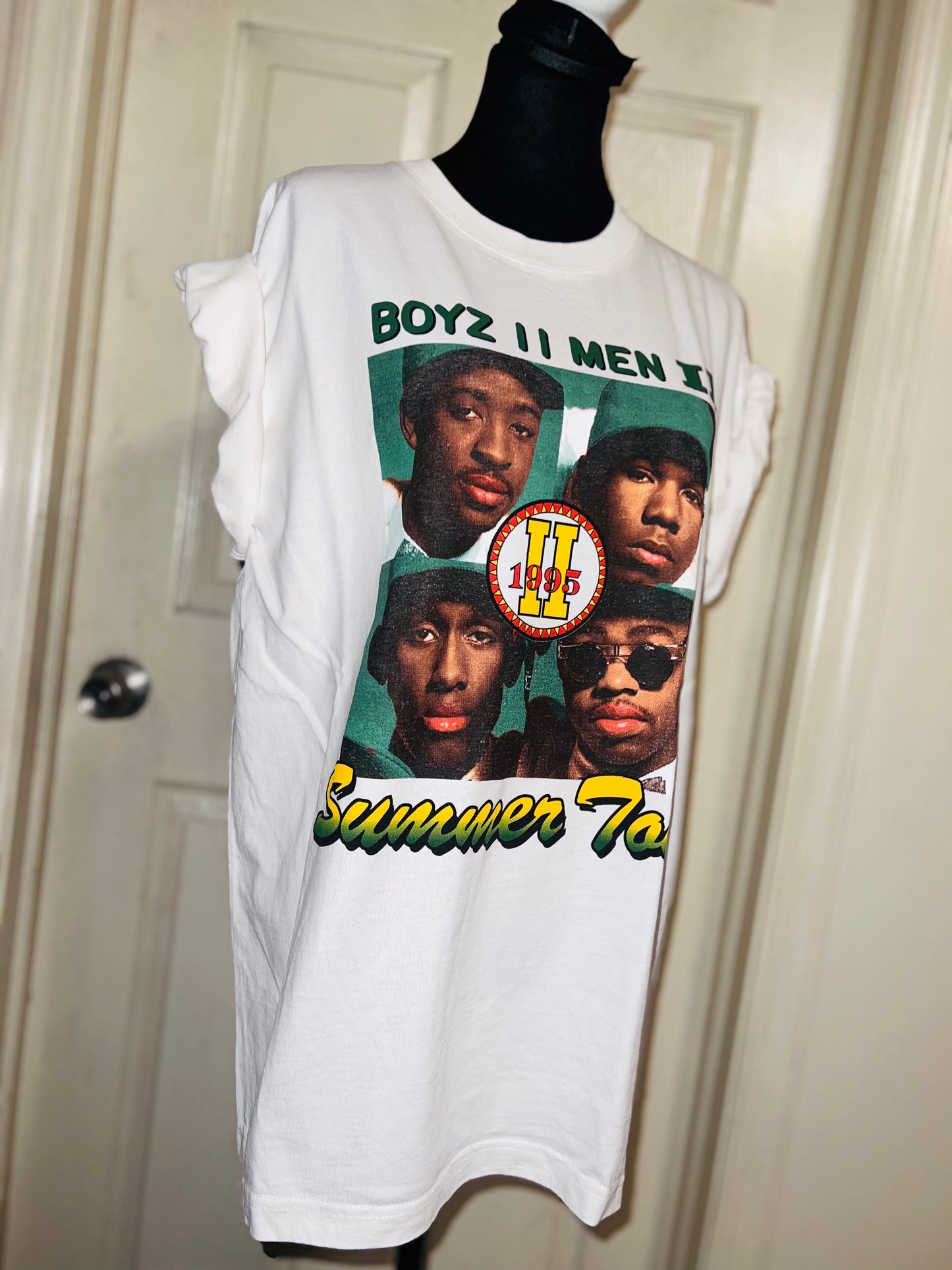 Boyz II Men Double Sided Oversized Distressed Tee