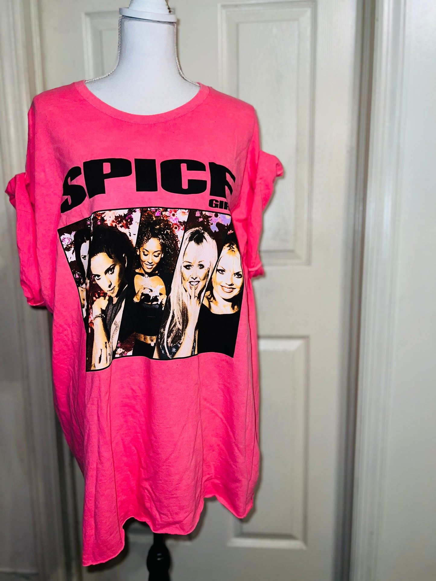 Spice Girls Oversized Distressed Tee