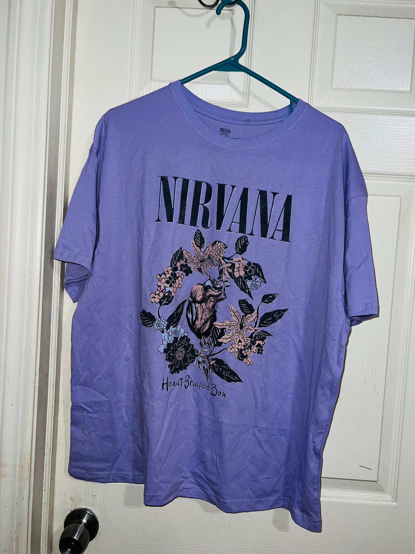 Nirvana Heart Shaped Box Oversized Tee