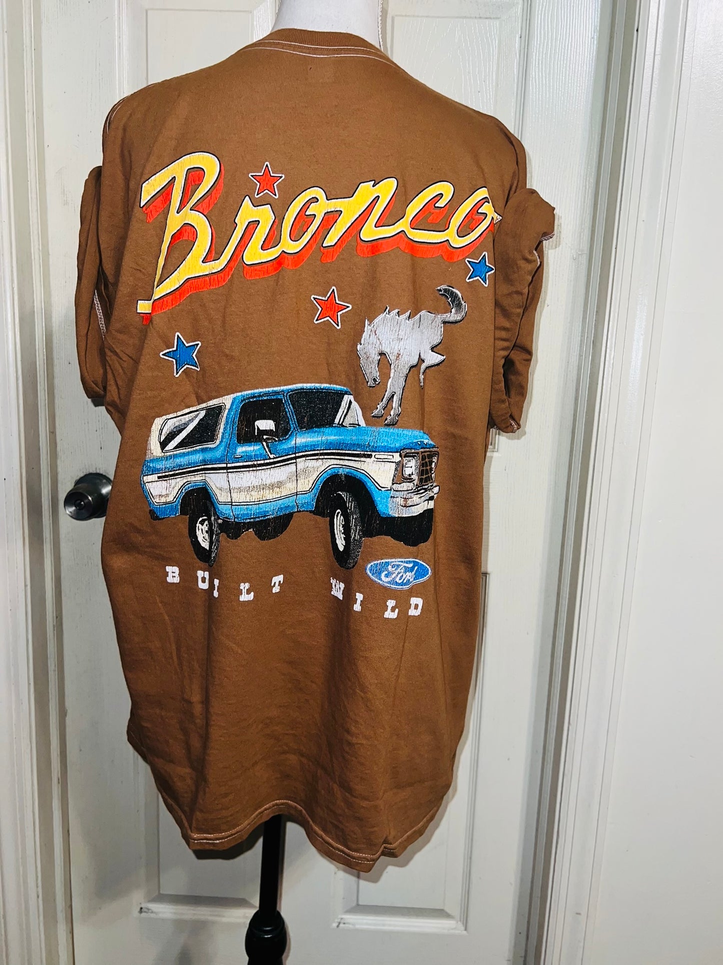 Ford Bronco Double Sided Oversized Distressed Tee