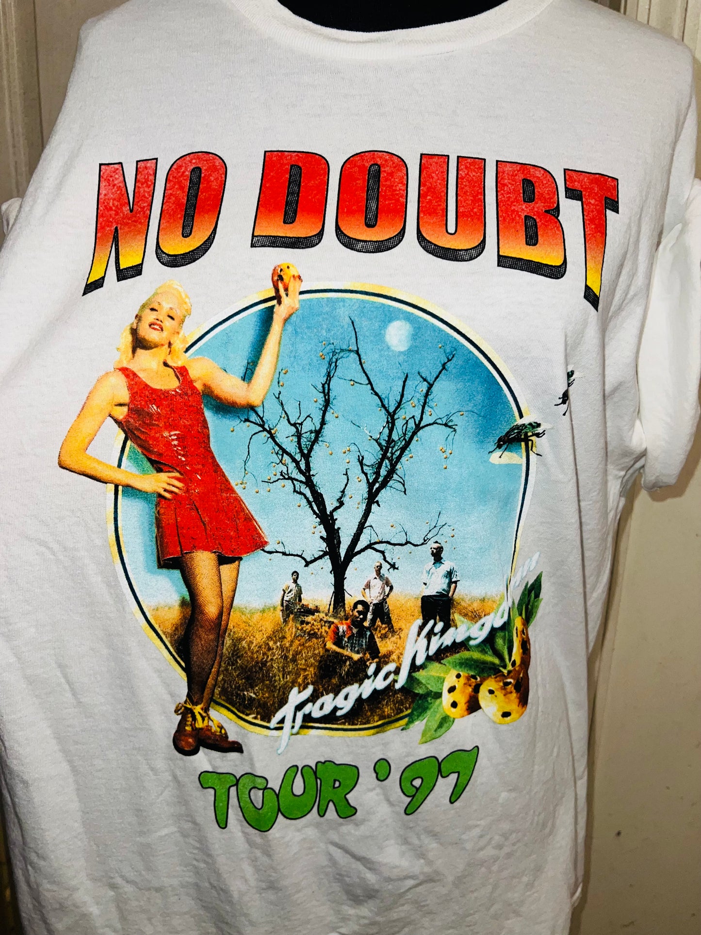 No Doubt Double Sided Oversized Distressed Tee