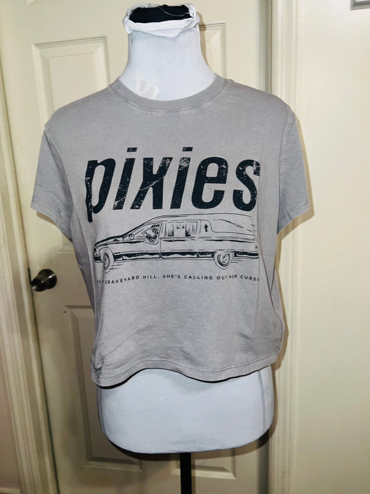 Pixies Distressed Baby Tee