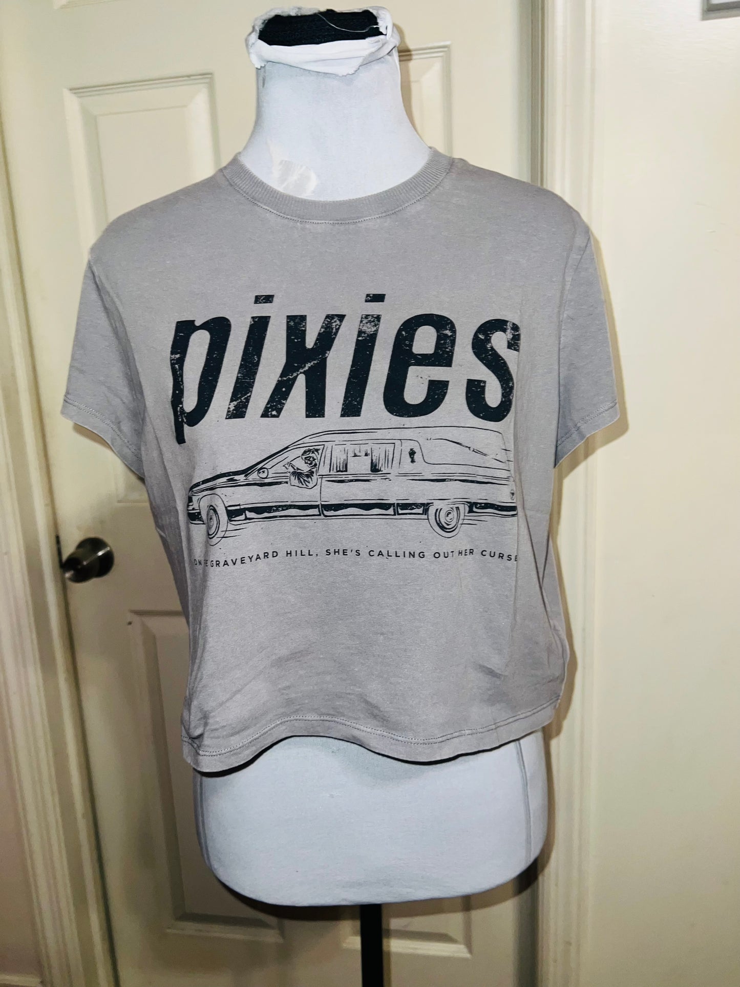 Pixies Distressed Baby Tee