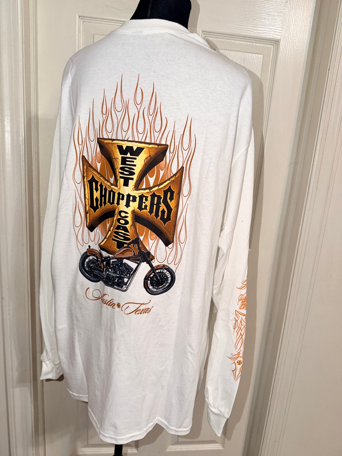 West Coast Choppers Double Sided Oversized Long Sleeve Tee