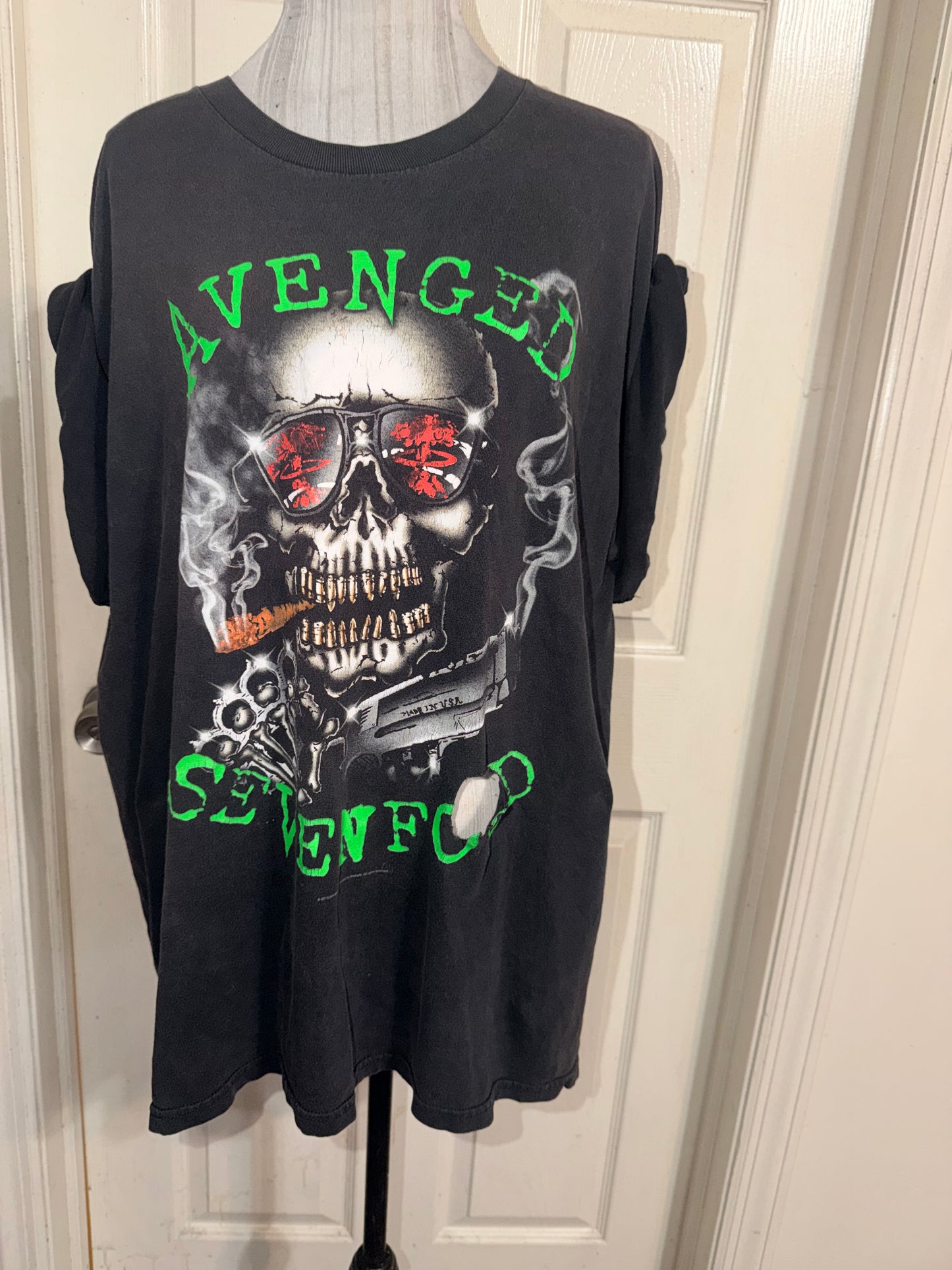 Avenged Sevenfold Vintage Oversized Distressed Tee