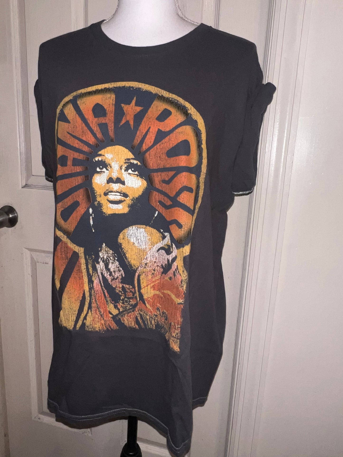 Diana Ross Oversized Distressed T-Shirt