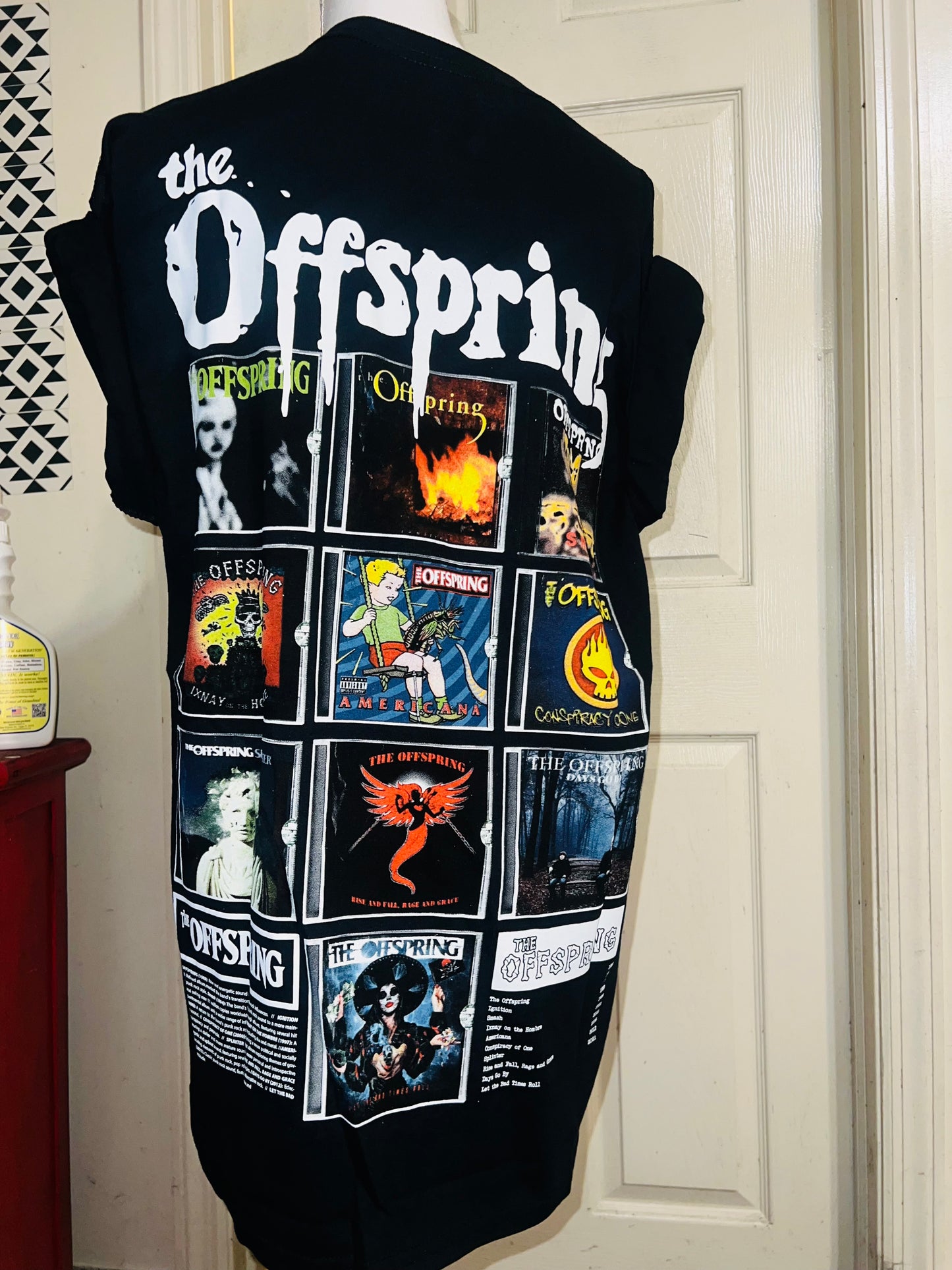 The Offspring Double Sided Oversized Distressed Tee