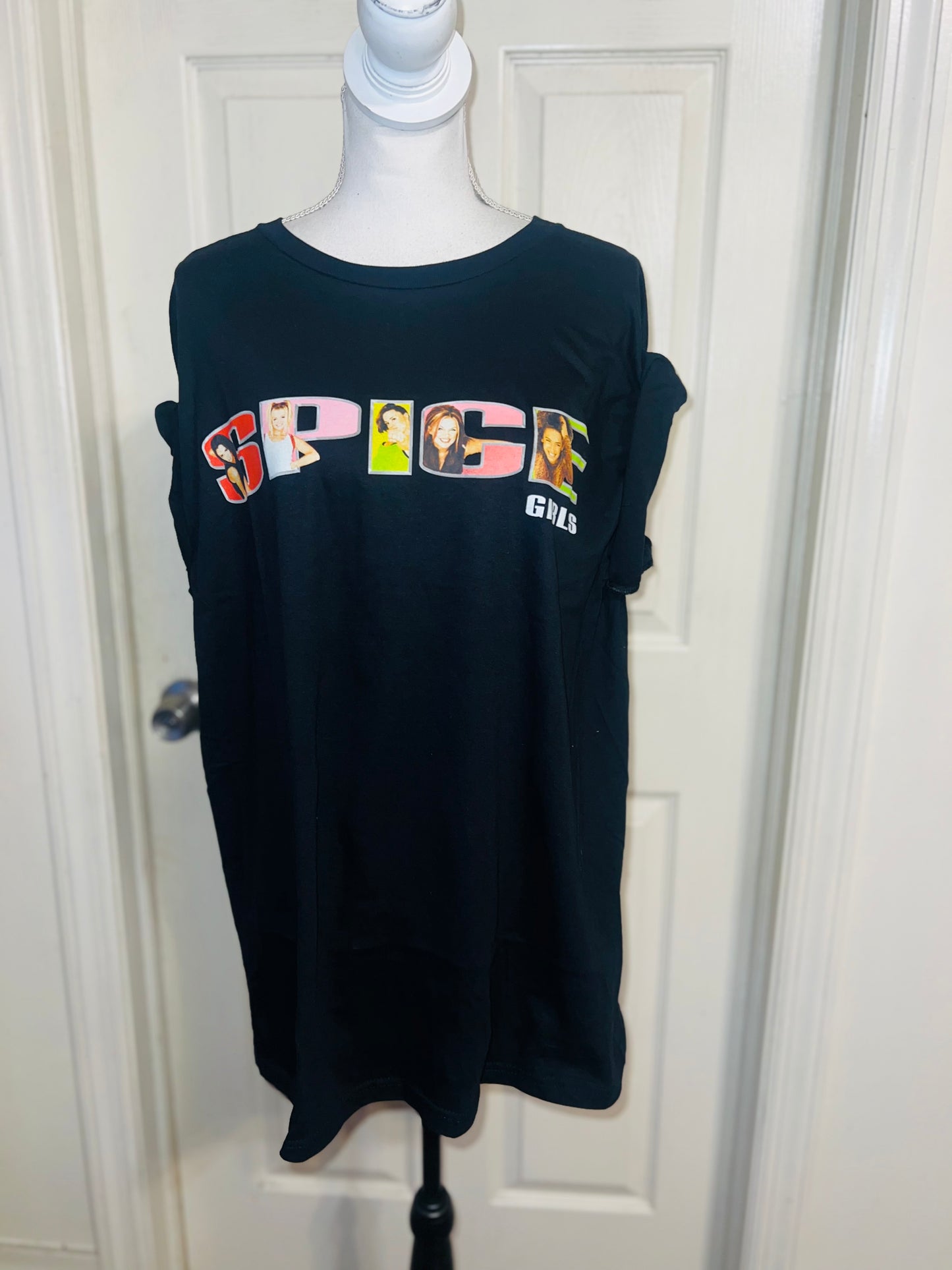 Spice Girls Oversized Distressed Tee