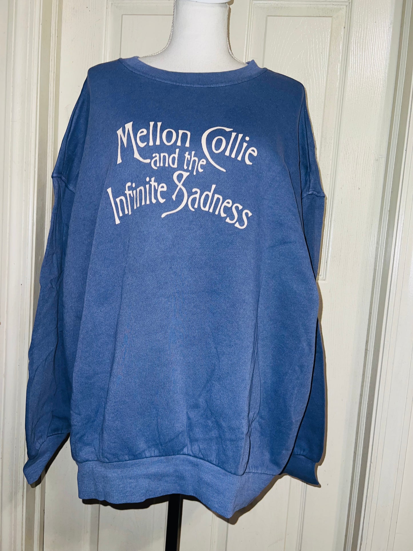 The Smashing Pumpkins Double Sided Oversized Distressed Sweatshirt