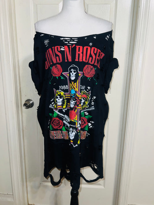 Guns N’ Roses Oversized Distressed Tee