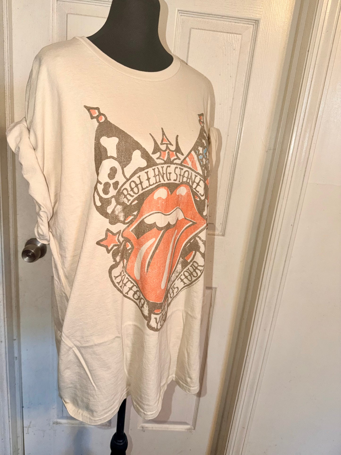 The Rolling Stones Oversized Distressed Tee