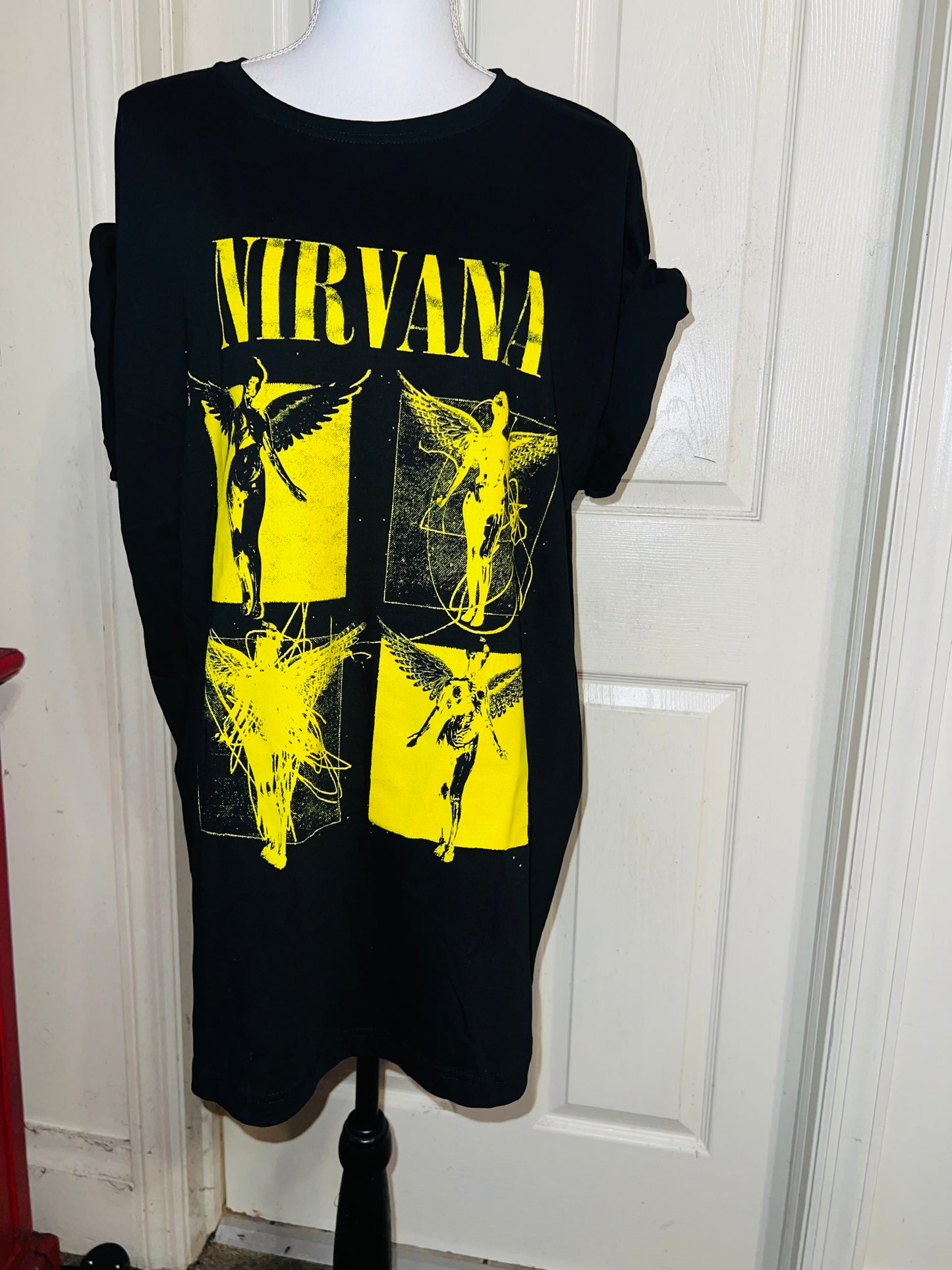 Nirvana “In Utero” Oversized Distressed Tee