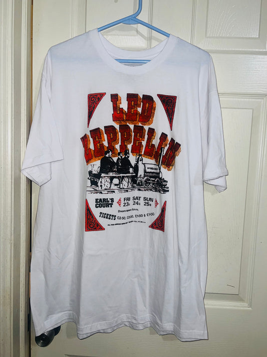 Led Zeppelin Oversized Distressed Tee