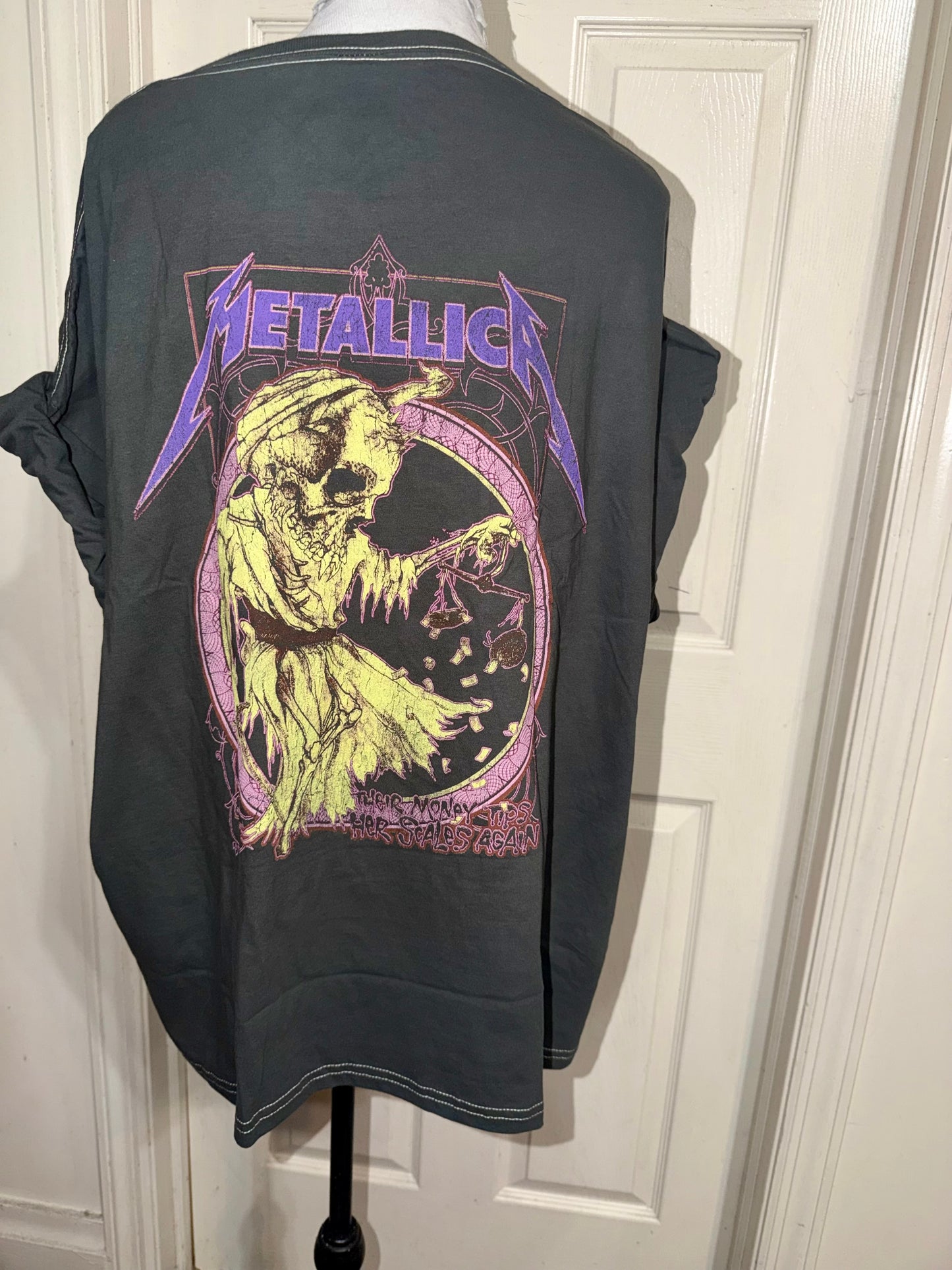 Metallica Double Sided Oversized Distressed Tee