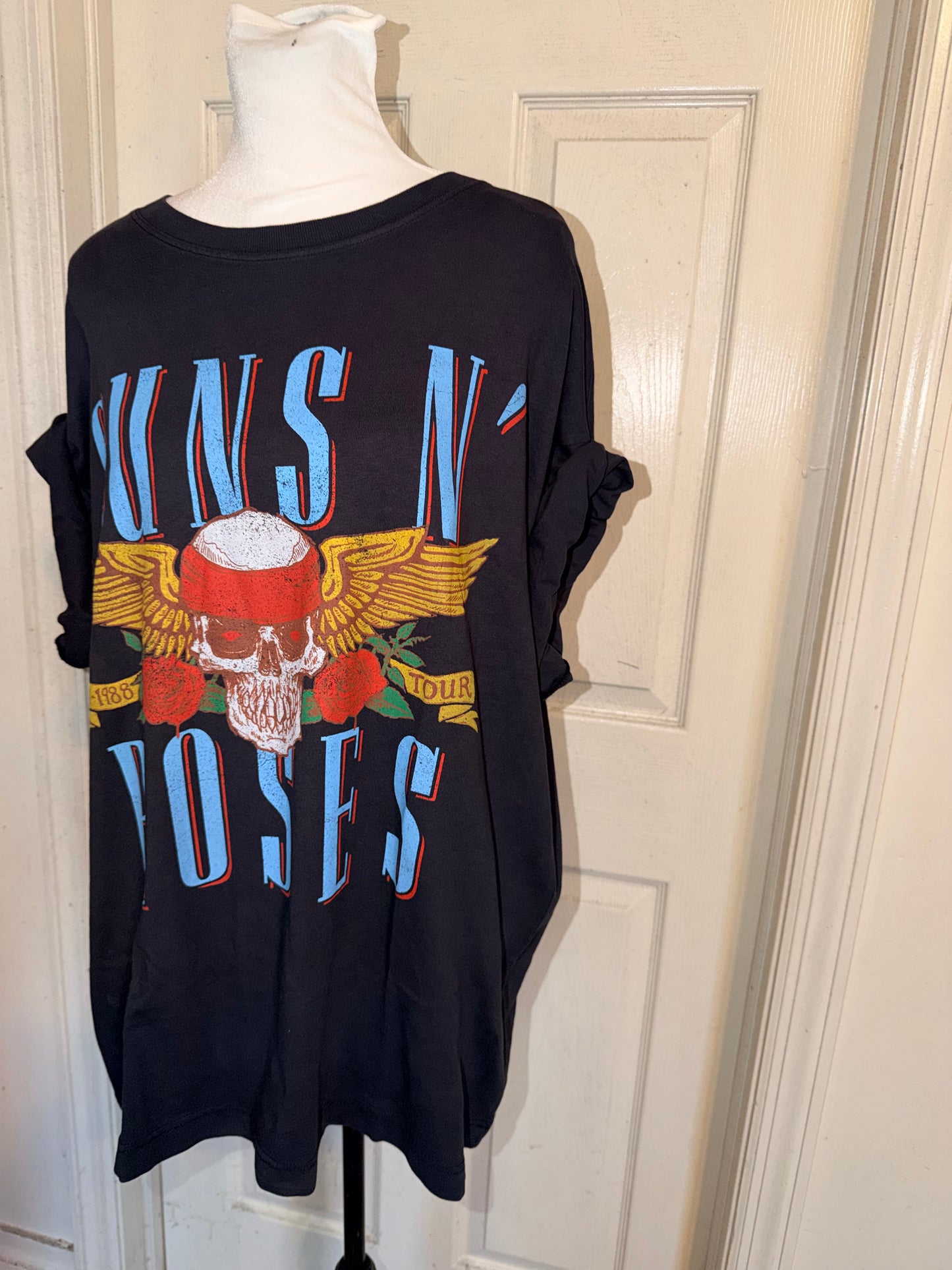 Guns N’ Roses Double Sided Oversized Distressed Tee