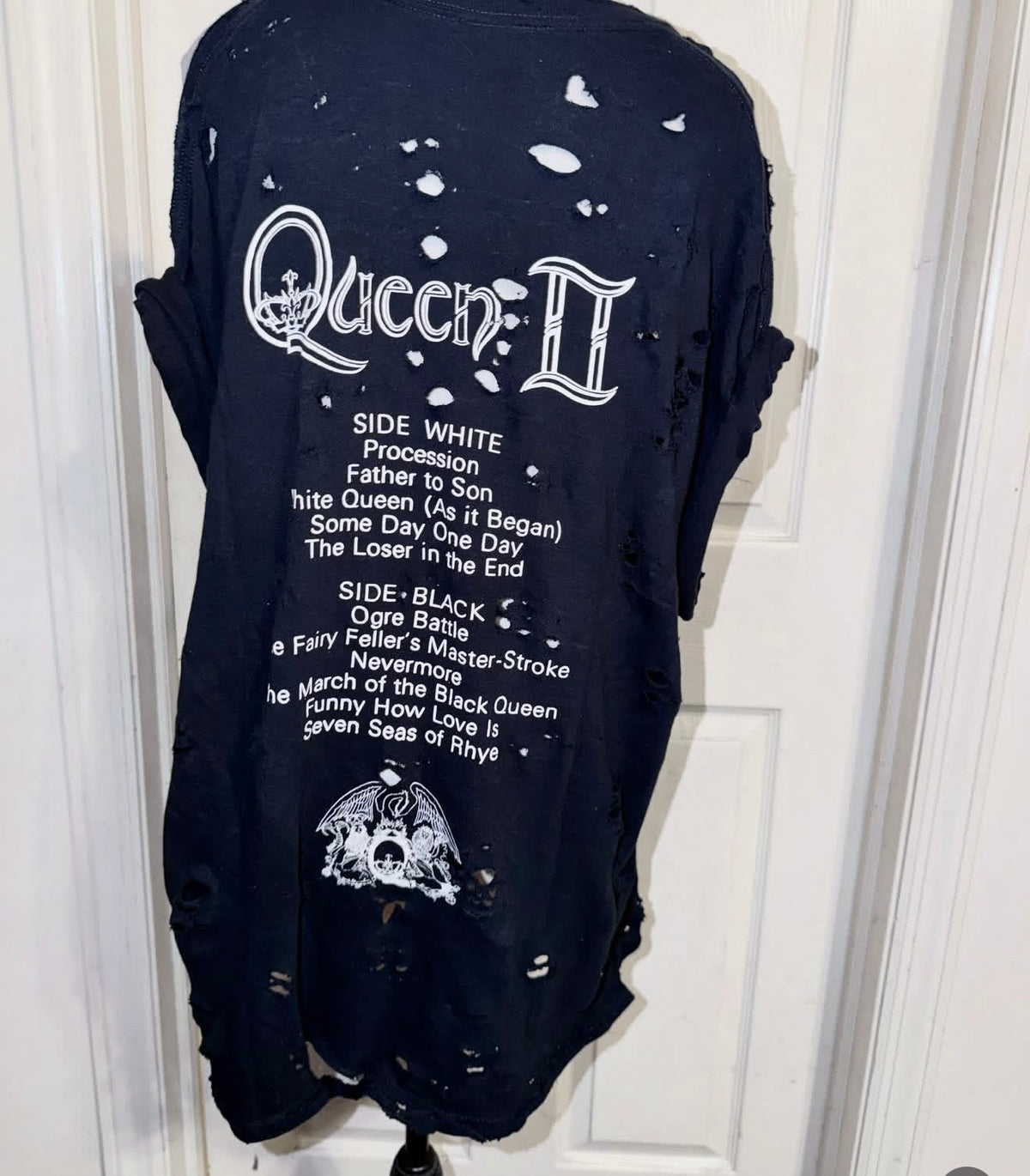 Queen Oversized Double Sided Distressed Tee