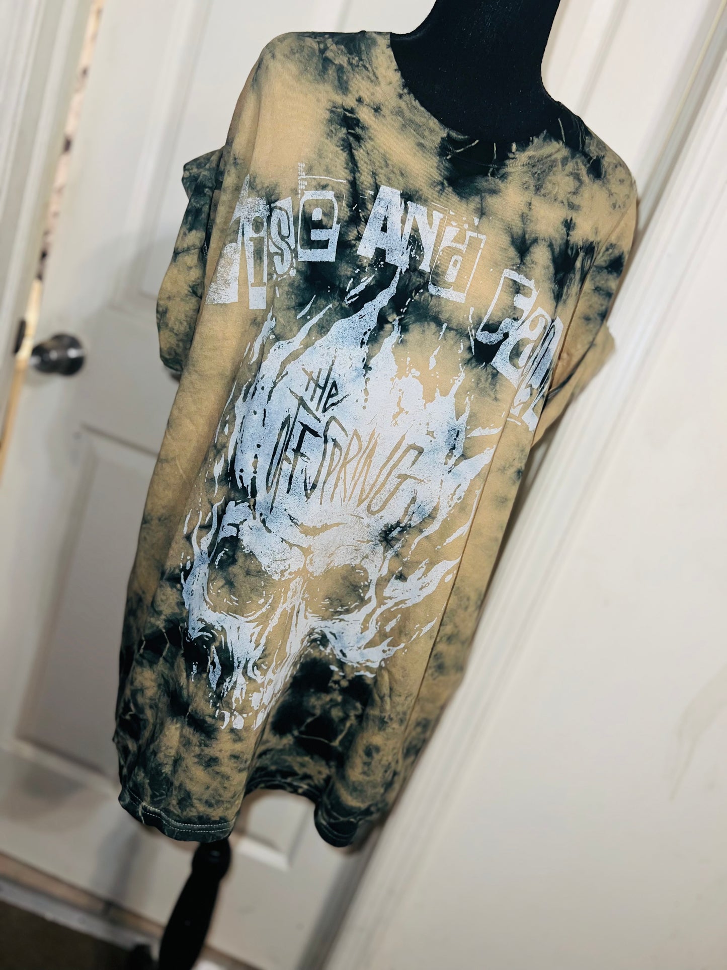 The Offspring Tie Dye Distressed Oversized Tee