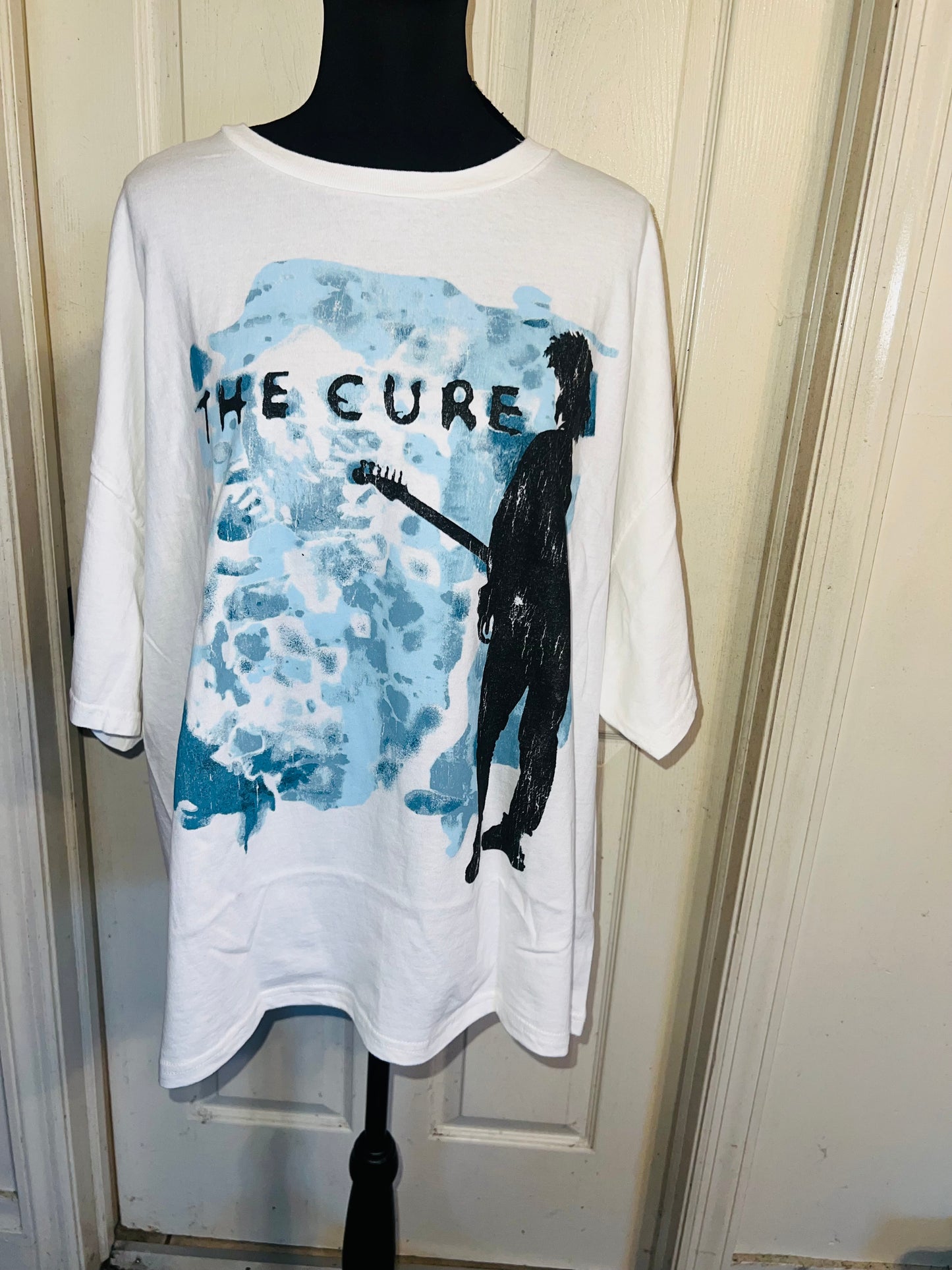 The Cure Double Sided Oversized Distressed Tee
