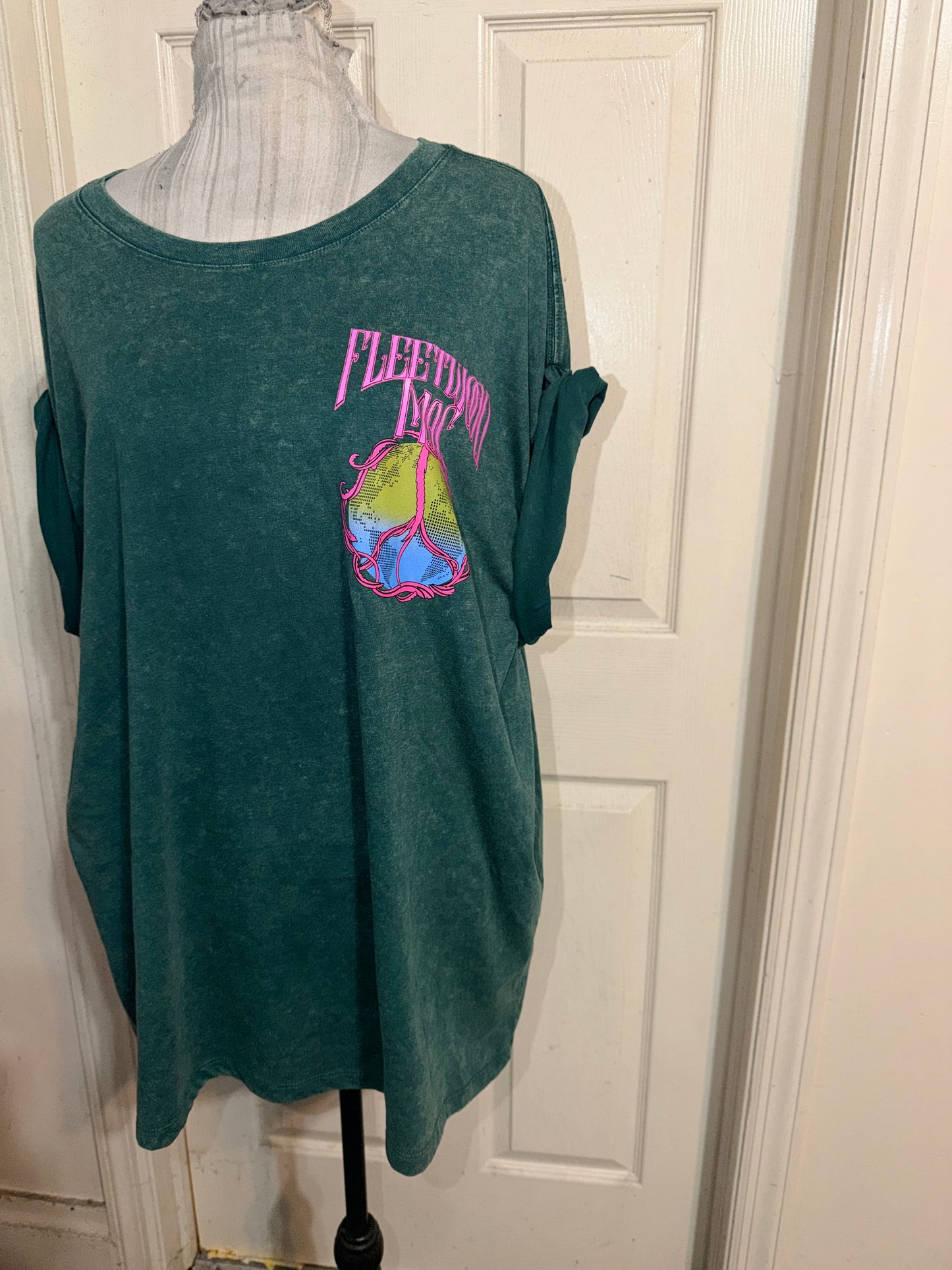Fleetwood Mac Double Sided Oversized Distressed Tee