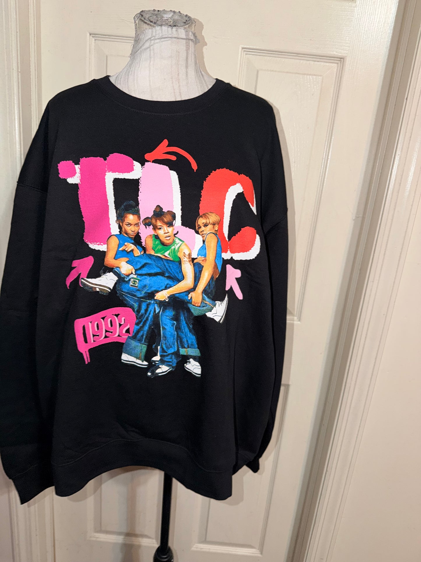TLC Oversized Distressed Sweatshirt