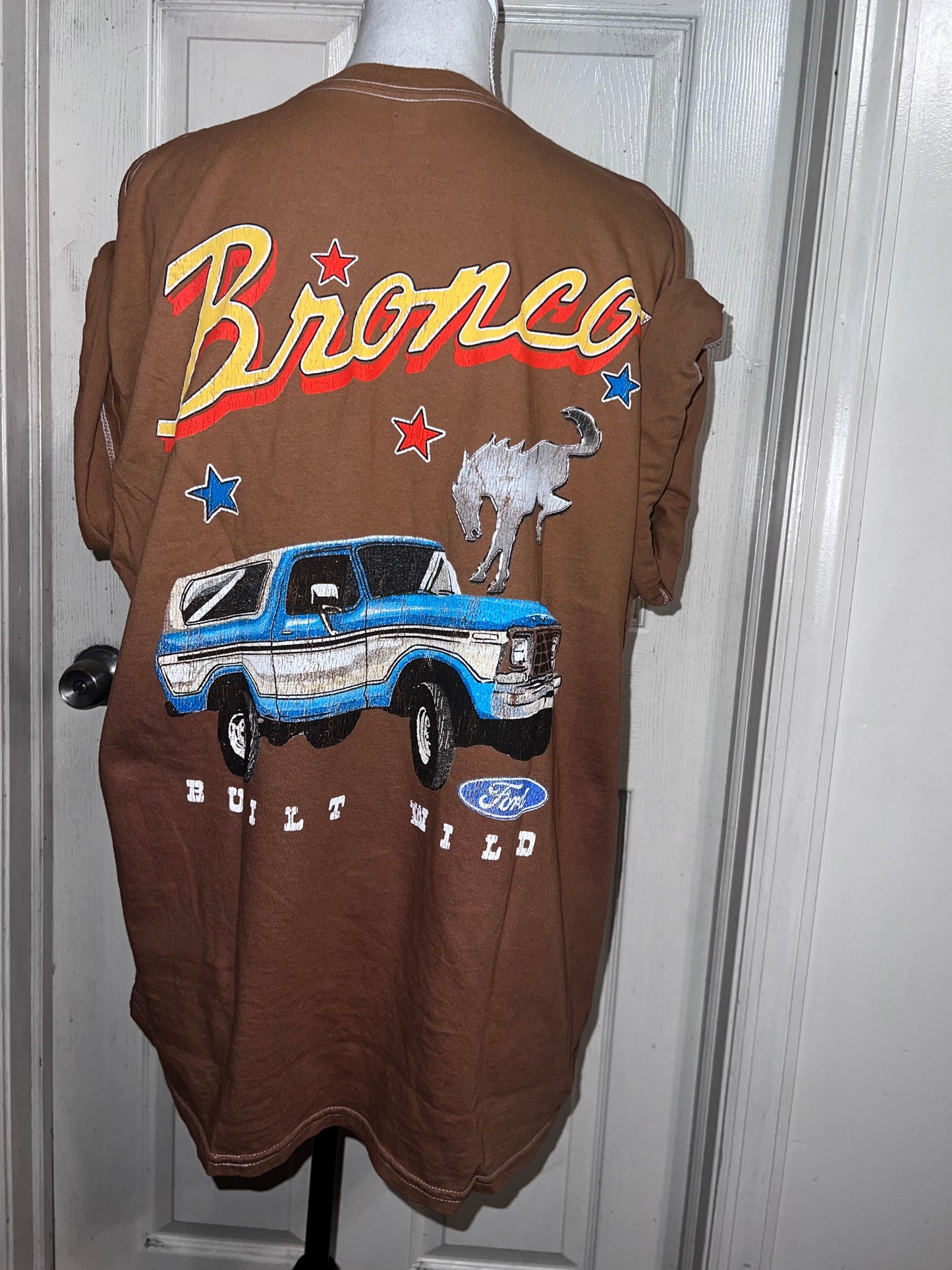 Ford Bronco Double Sided Oversized Distressed Tee