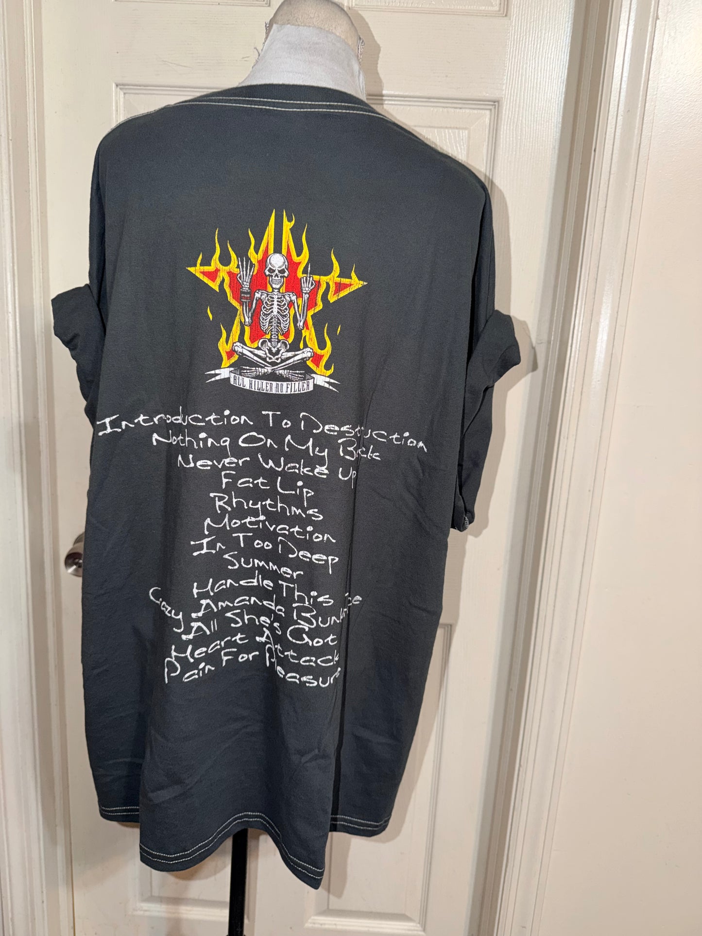 Sum 41 Double Sided Oversized Distressed Tee