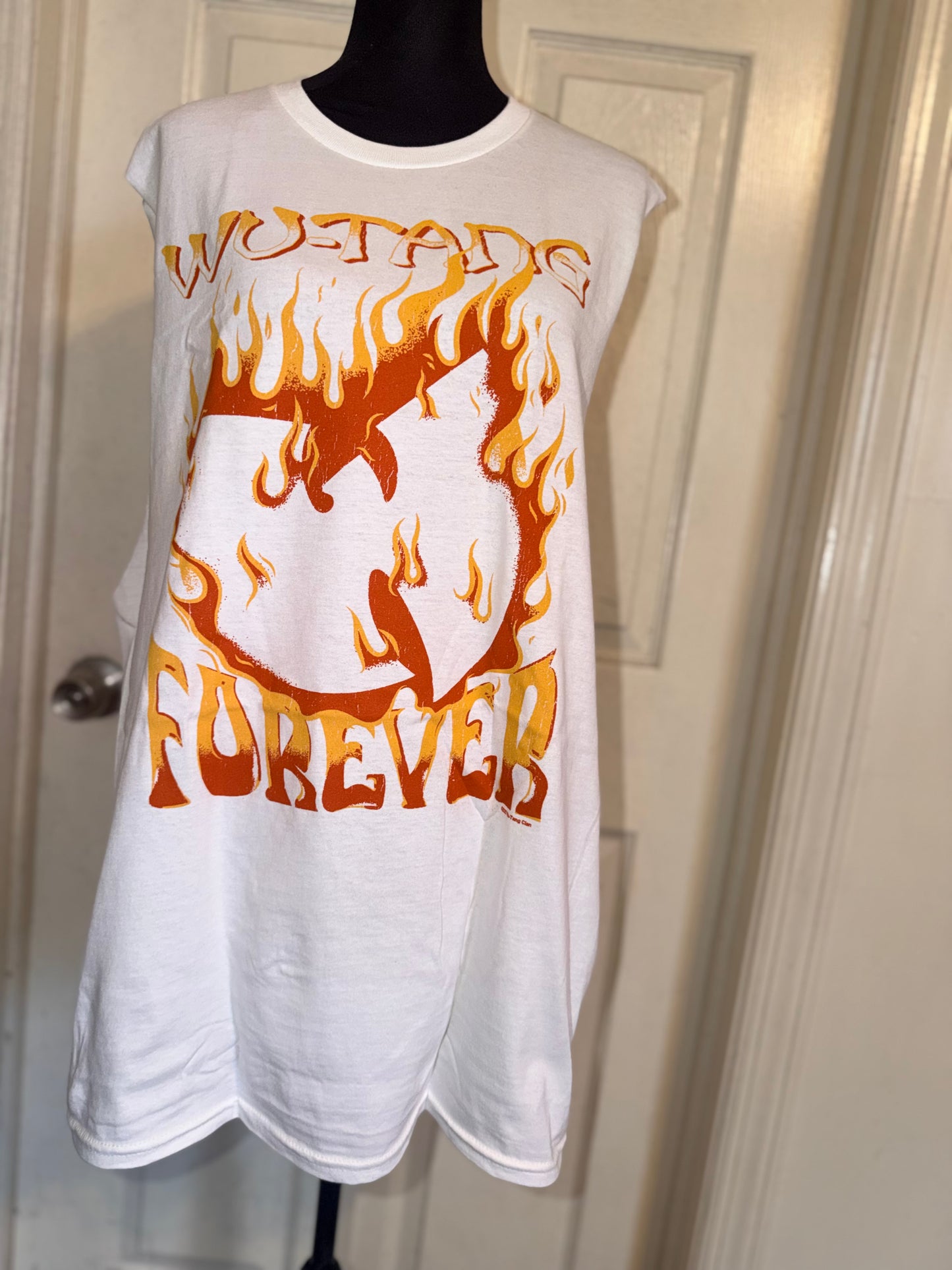 Wu-Tang Clan Double Sided Oversized Distressed Tank