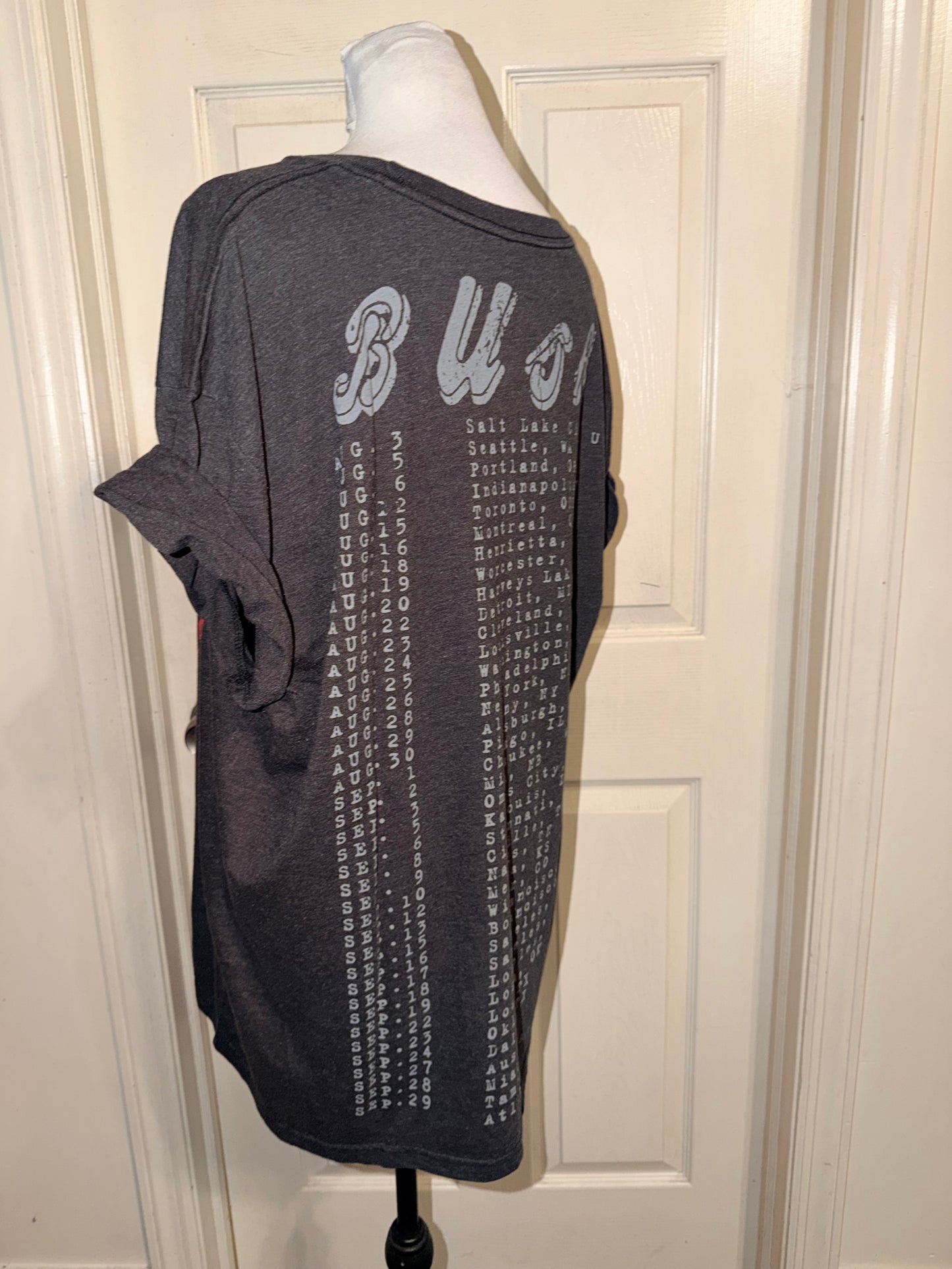 Bush Double Sided Oversized Distressed Tee