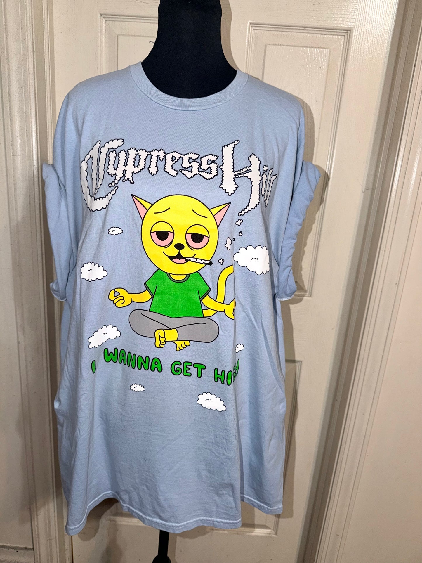 Cypress Hill Double Sided Oversized Distressed Tee
