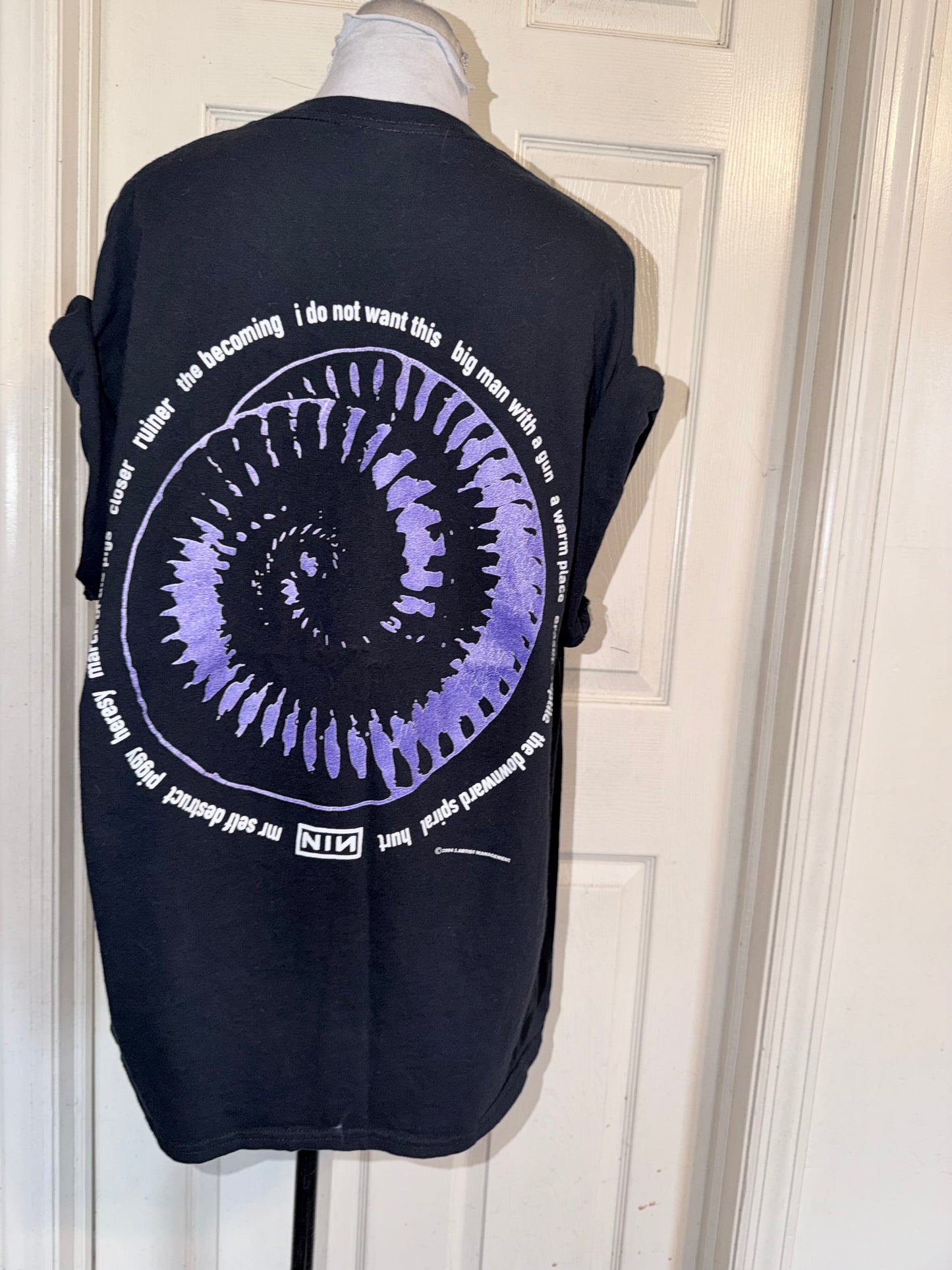Nine Inch Nails Double Sided Oversized Distressed Tee