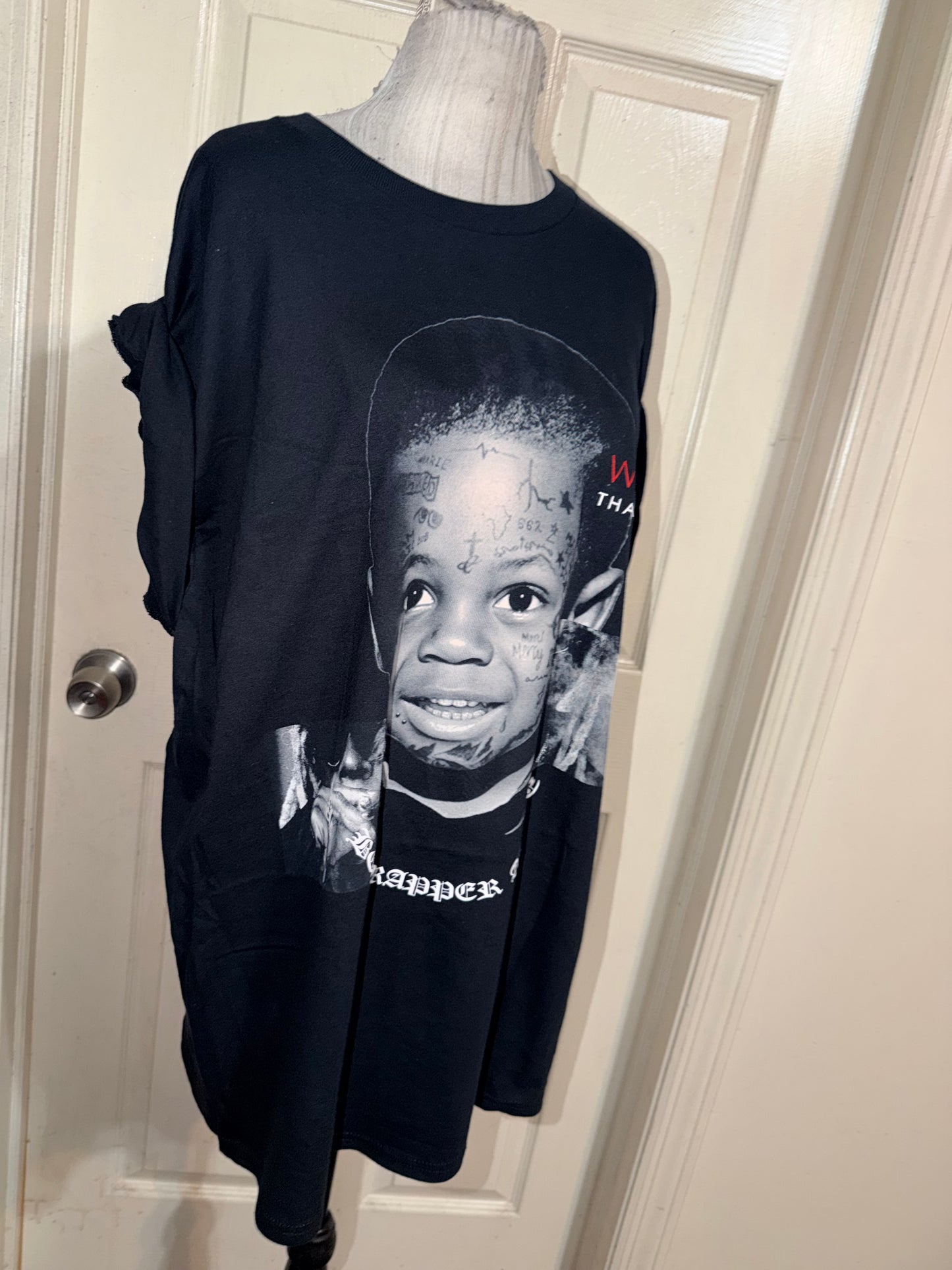 Lil Wayne Double Sided Oversized Distressed Tee