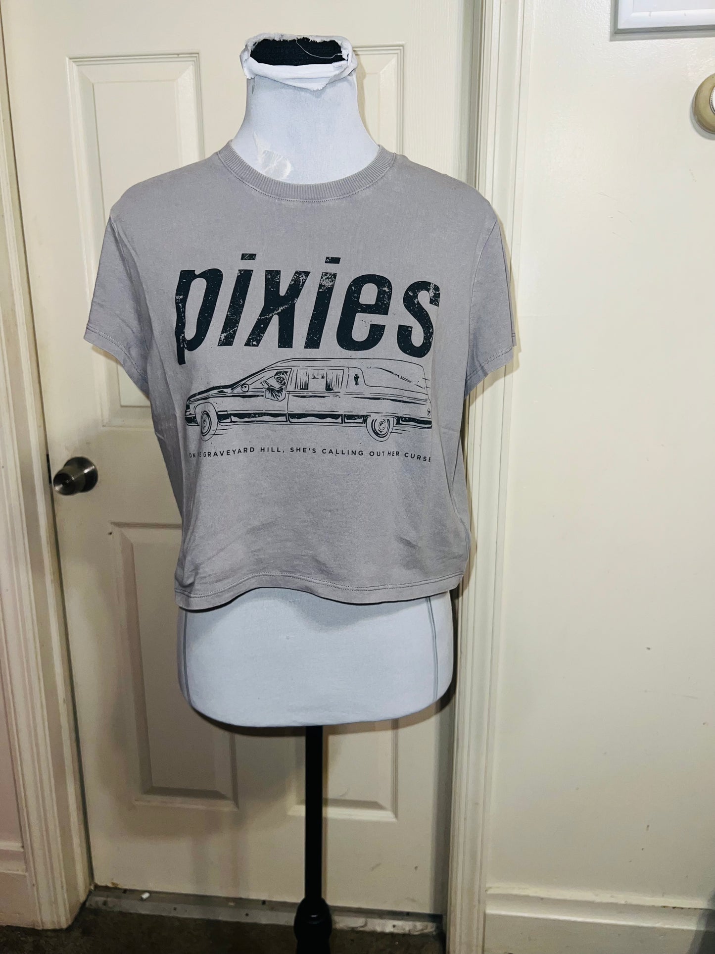 Pixies Distressed Baby Tee