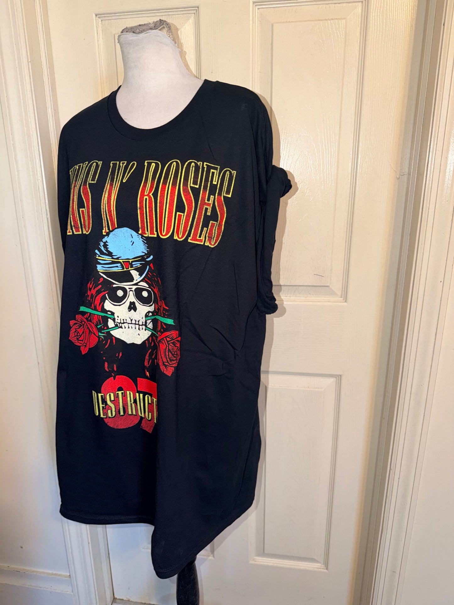 Guns N’ Roses Double Sided Oversized Distressed Tee