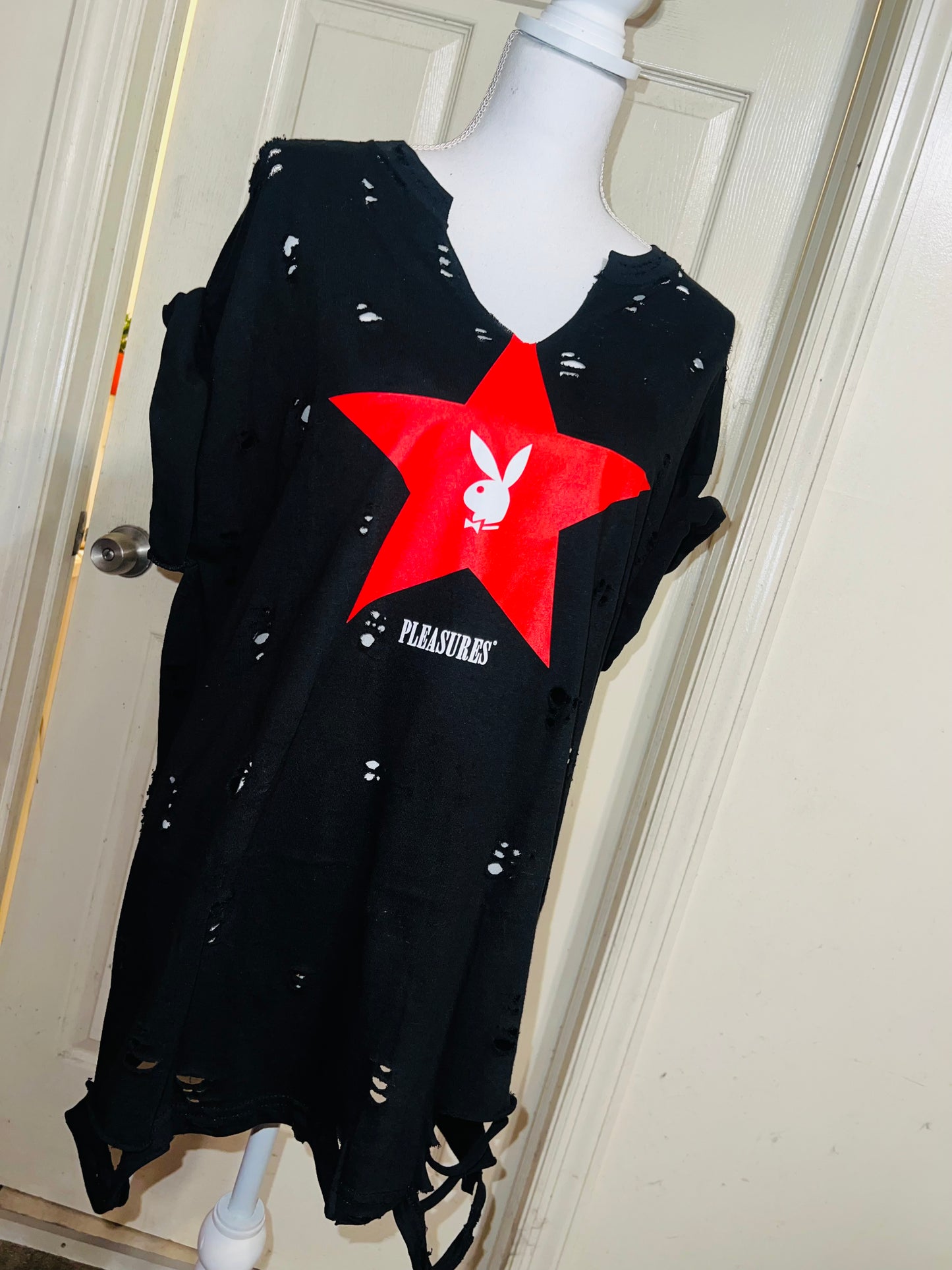 Playboy Oversized Distressed Tee