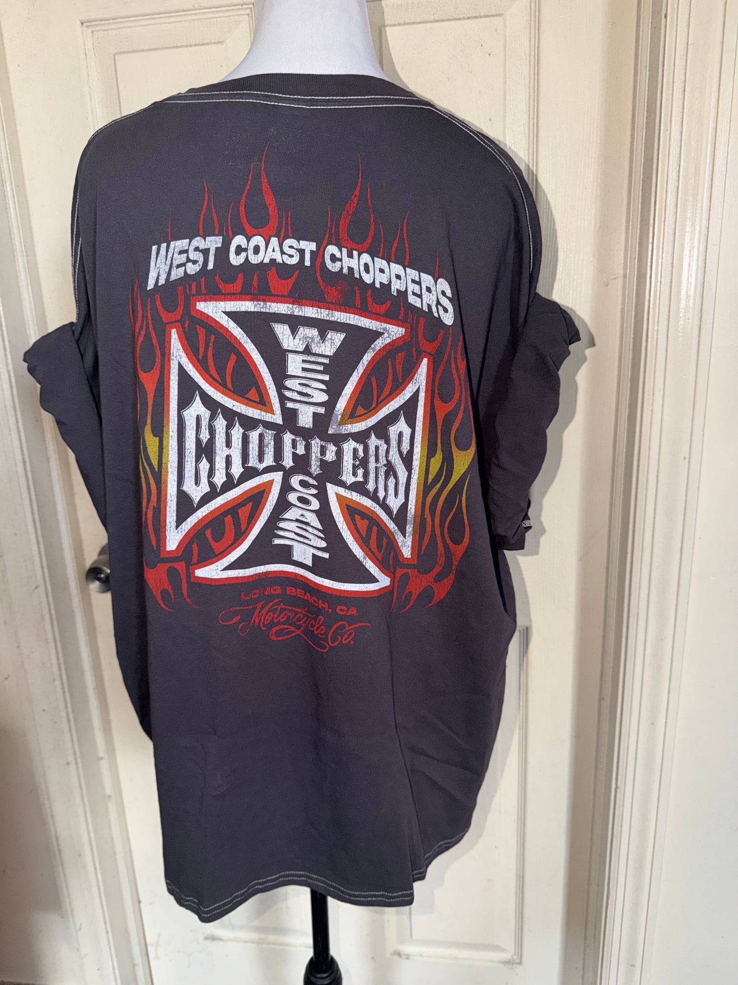 West Coast Choppers Double Sided Oversized Distressed Tre
