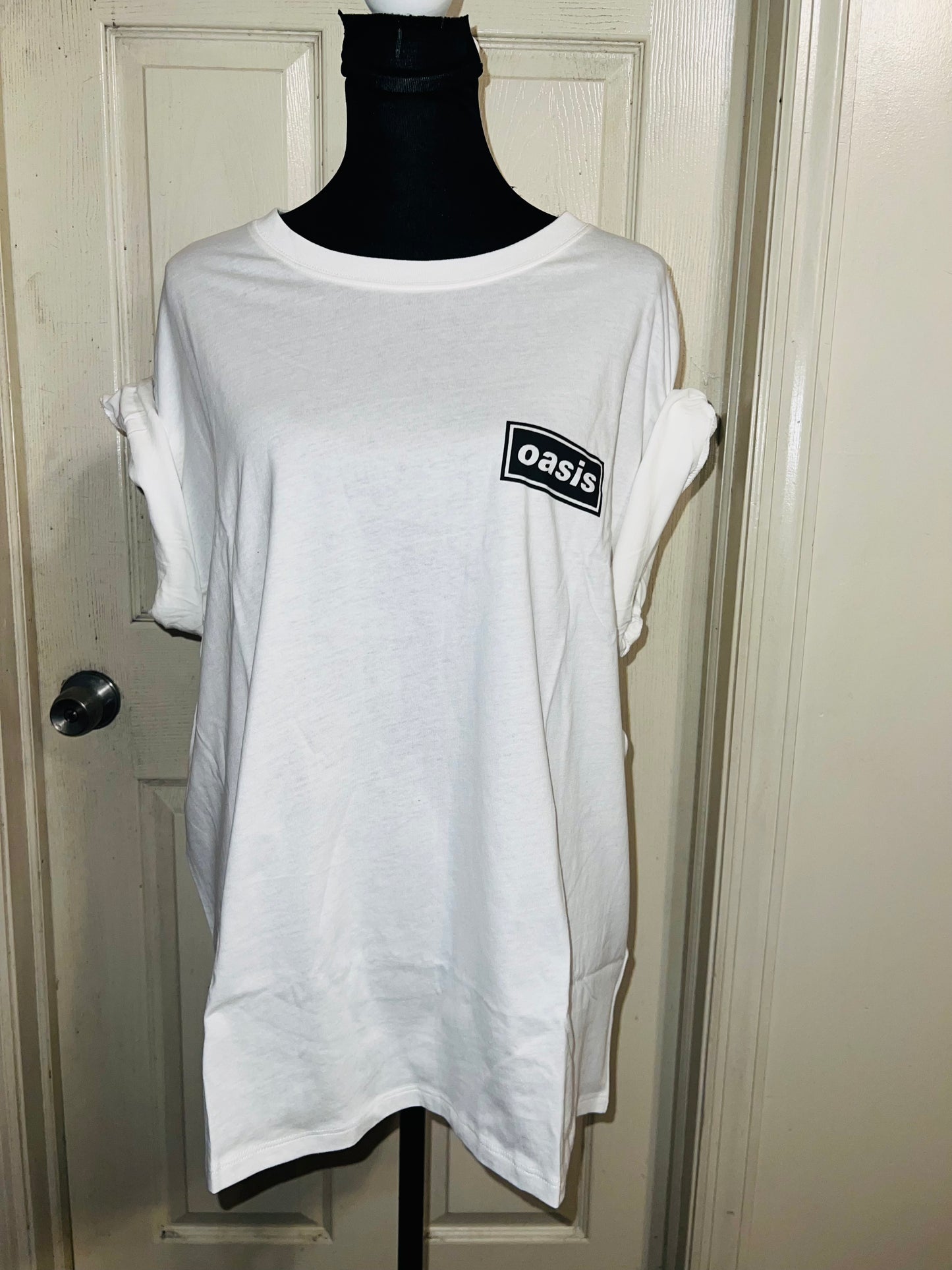 Oasis Double Sided Oversized Distressed Tee