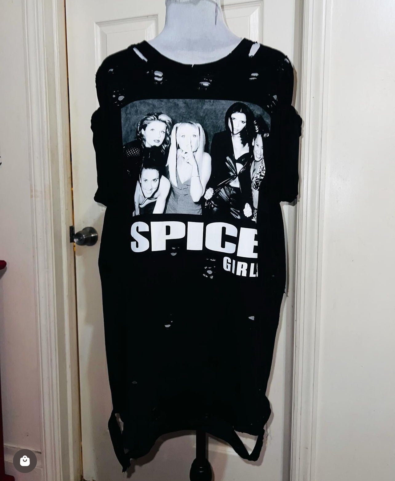 Spice Girls Oversized Distressed Tee