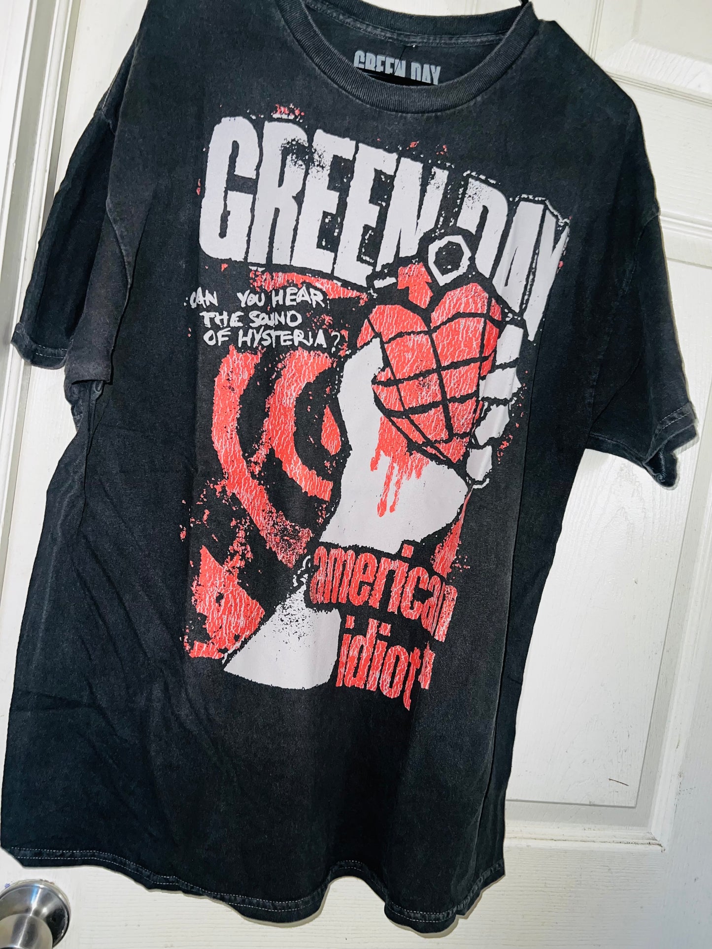 Green Day American Idiot Oversized Distressed Tee